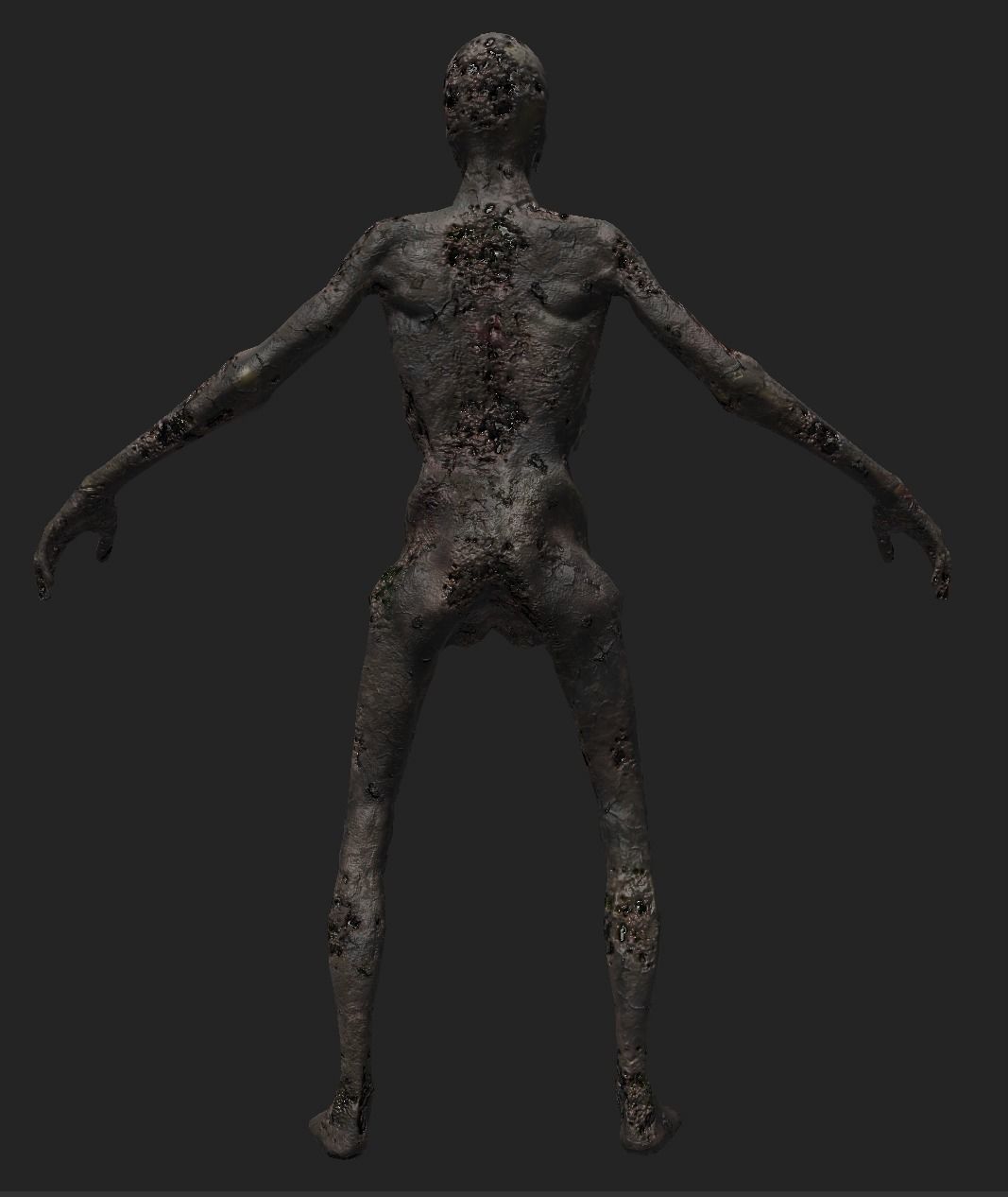Undead Zombie Warrior Character  4k PBR  Low poly Low-poly 3D model_25
