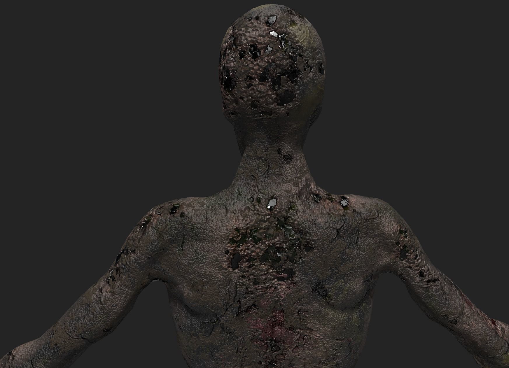 Undead Zombie Warrior Character  4k PBR  Low poly Low-poly 3D model_40