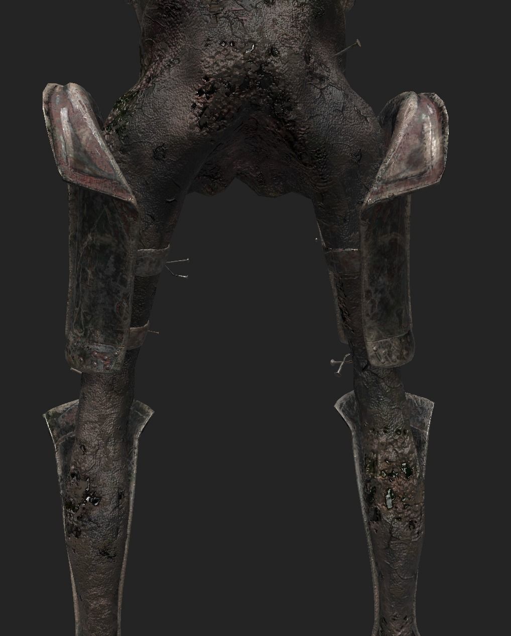 Undead Zombie Warrior Character  4k PBR  Low poly Low-poly 3D model_30