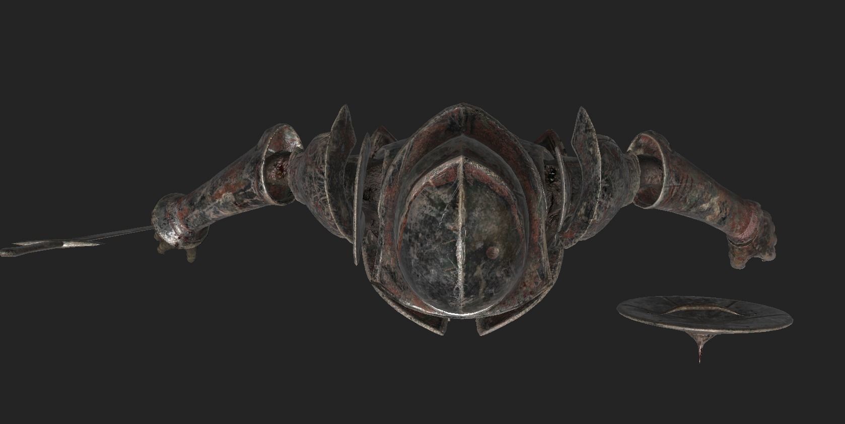 Undead Zombie Warrior Character  4k PBR  Low poly Low-poly 3D model_26