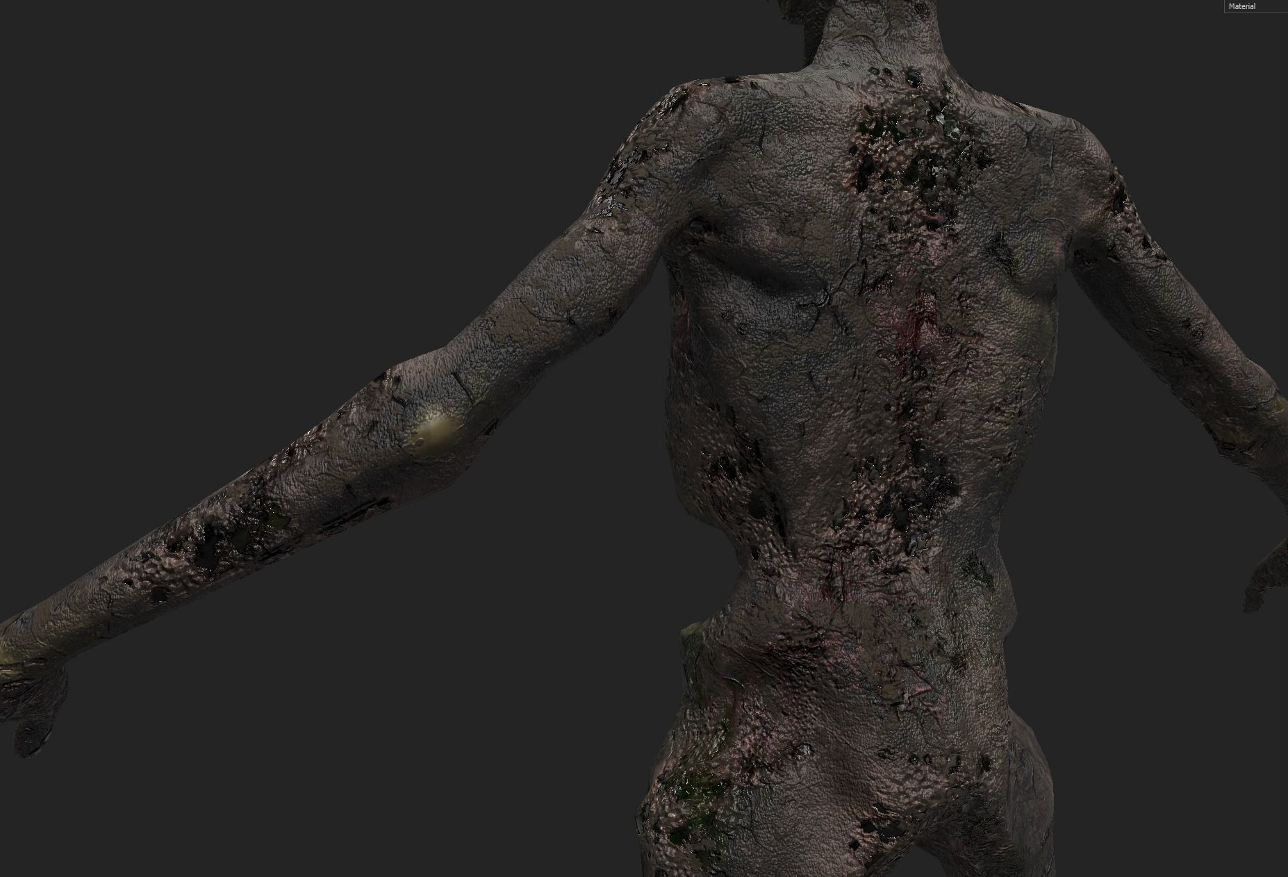 Undead Zombie Warrior Character  4k PBR  Low poly Low-poly 3D model_24