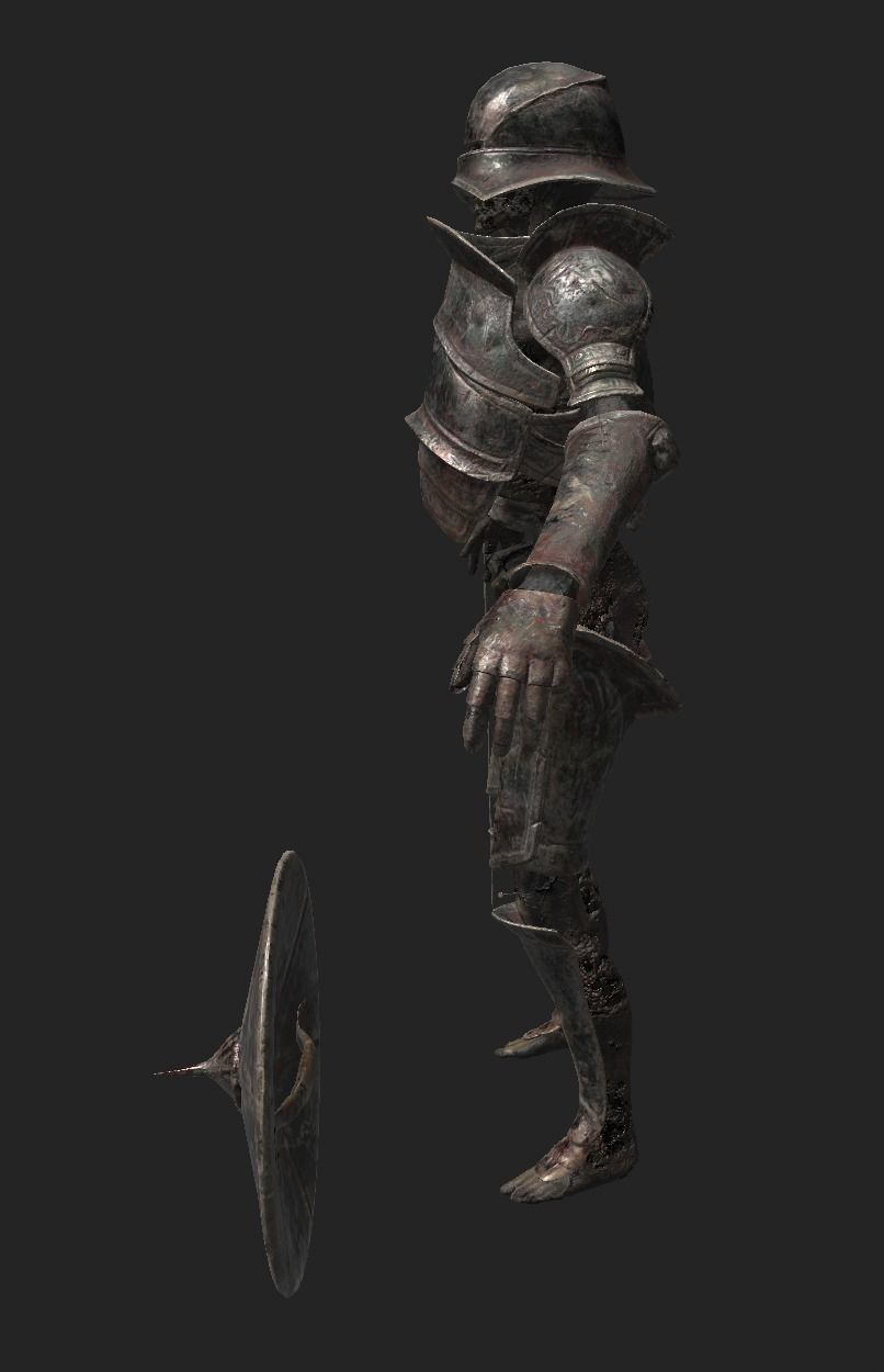 Undead Zombie Warrior Character  4k PBR  Low poly Low-poly 3D model_11