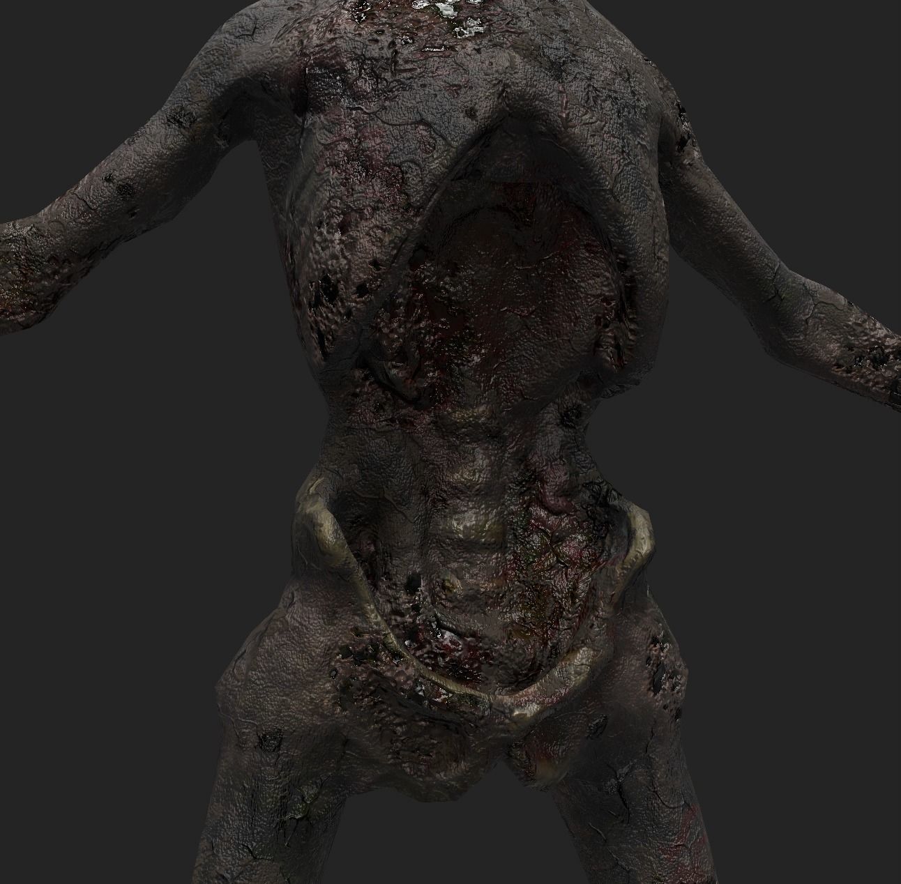 Undead Zombie Warrior Character  4k PBR  Low poly Low-poly 3D model_41