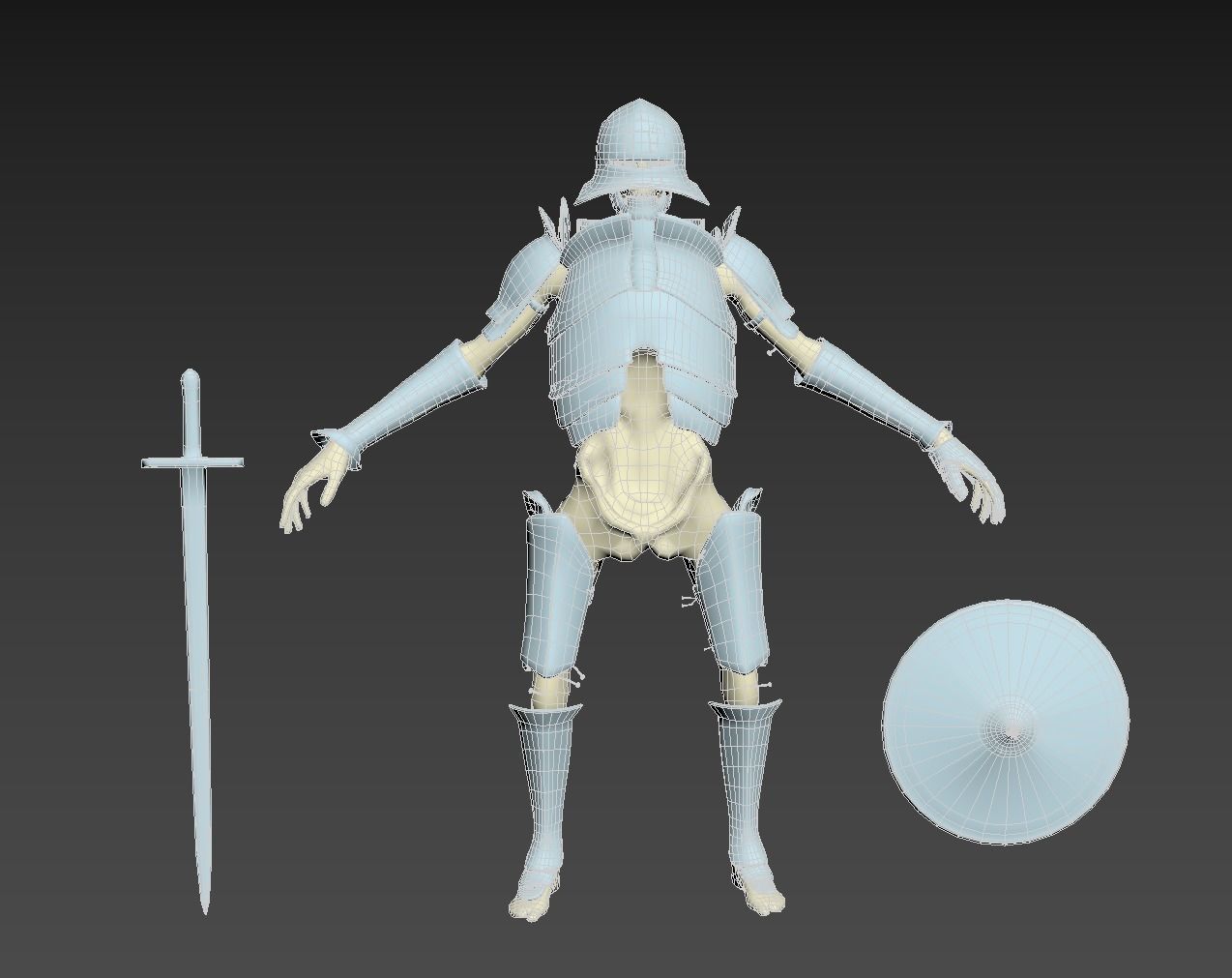 Undead Zombie Warrior Character  4k PBR  Low poly Low-poly 3D model_49