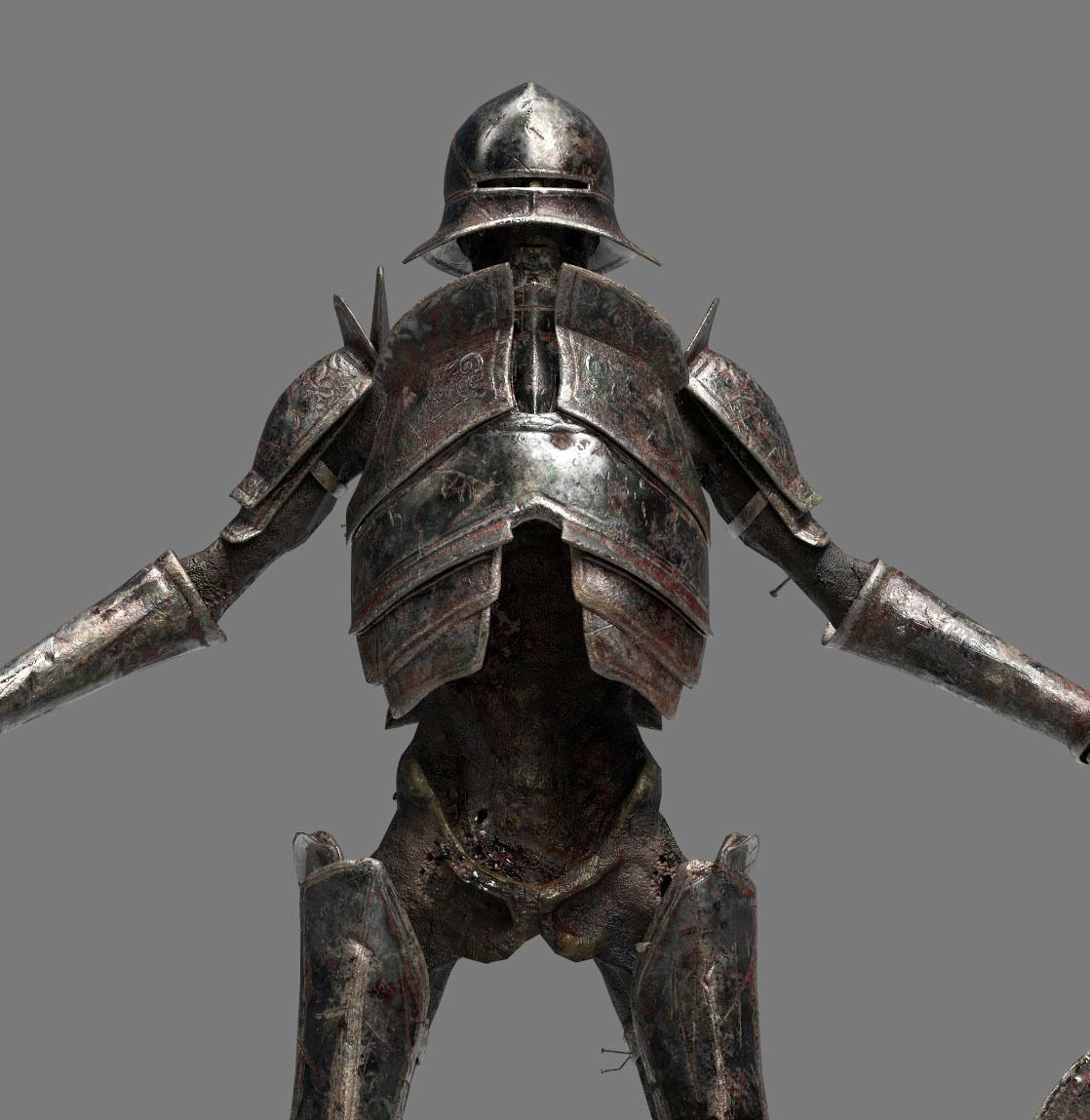 Undead Zombie Warrior Character  4k PBR  Low poly Low-poly 3D model_2