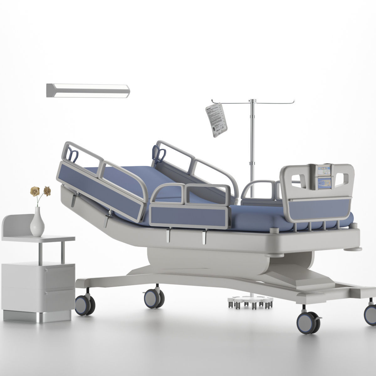 Hospital Room 3D 3D model_3