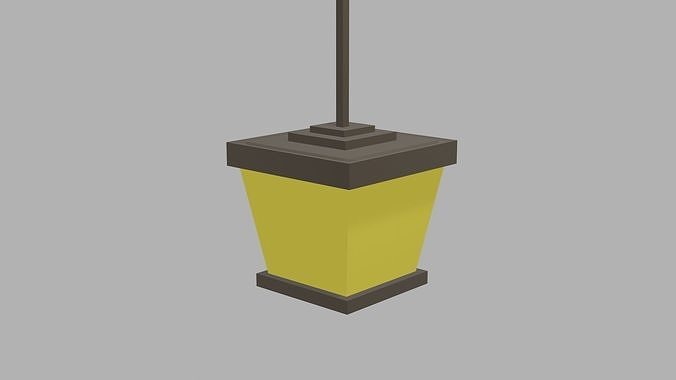 Simple Lamp Low-poly 3D model