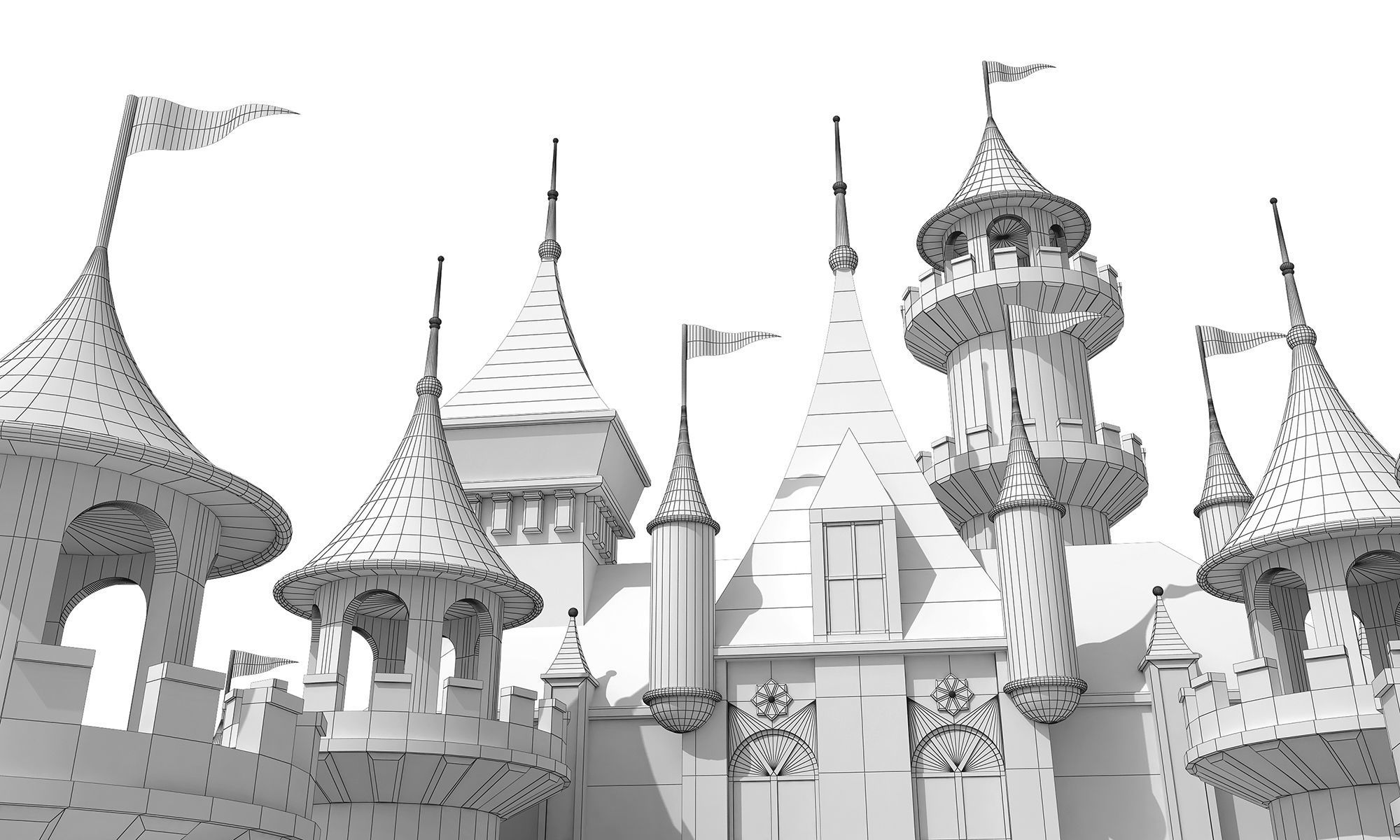 Park Castle House 3D model_16