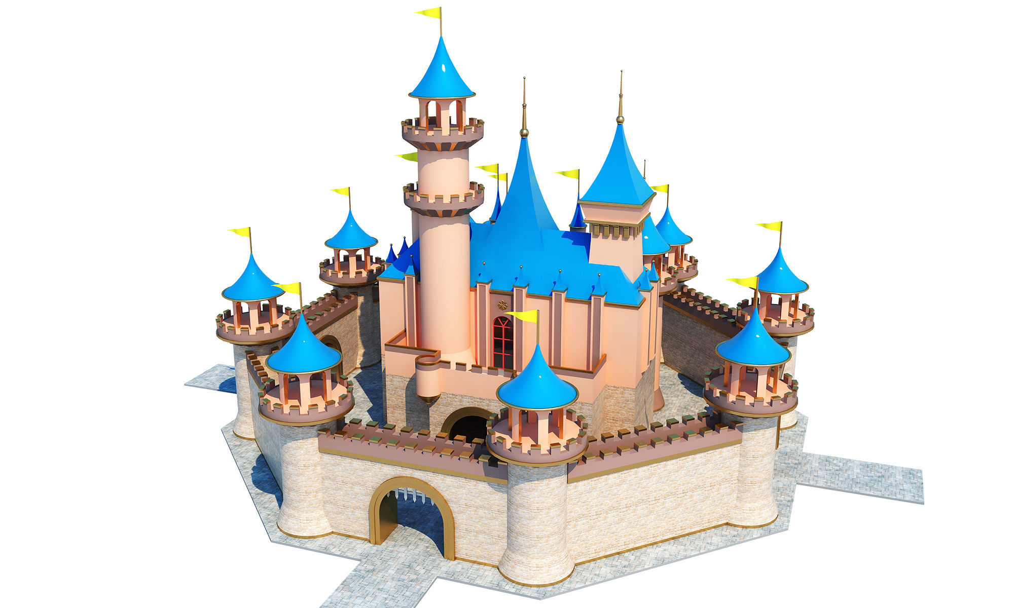 Park Castle House 3D model_12