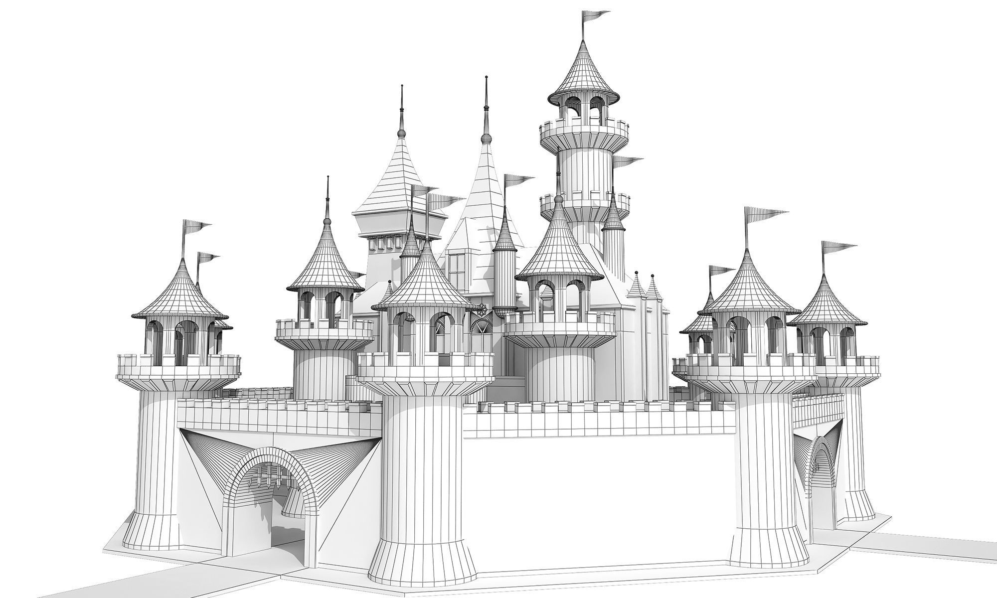 Park Castle House 3D model_4