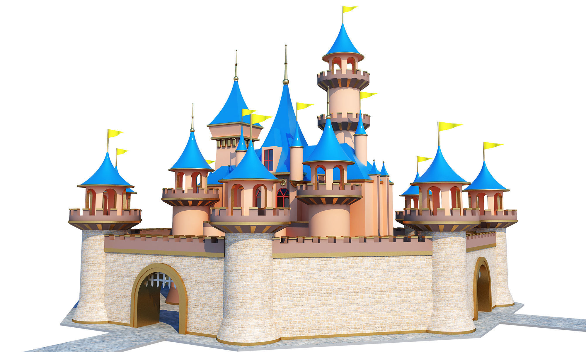 Park Castle House 3D model_3