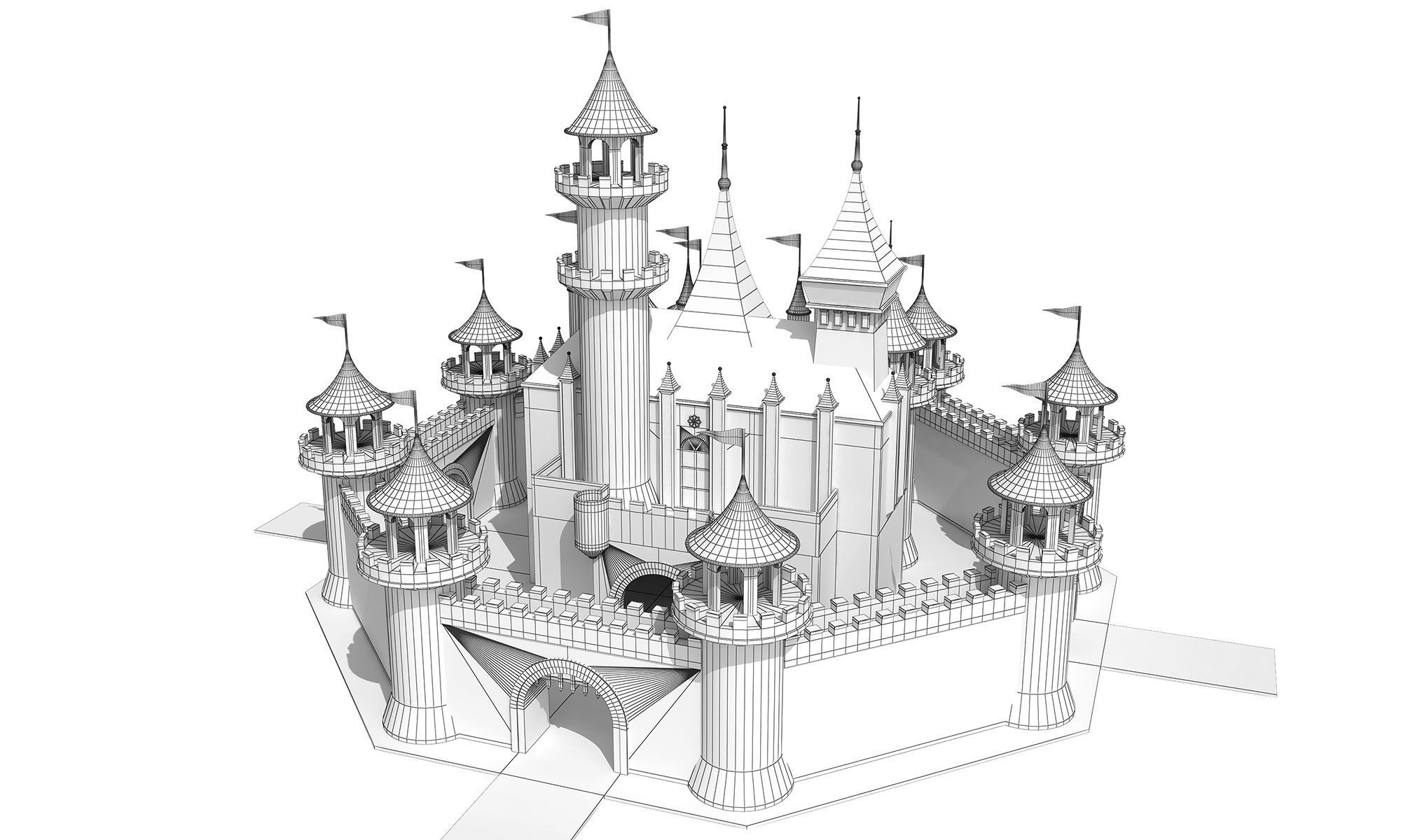 Park Castle House 3D model_13