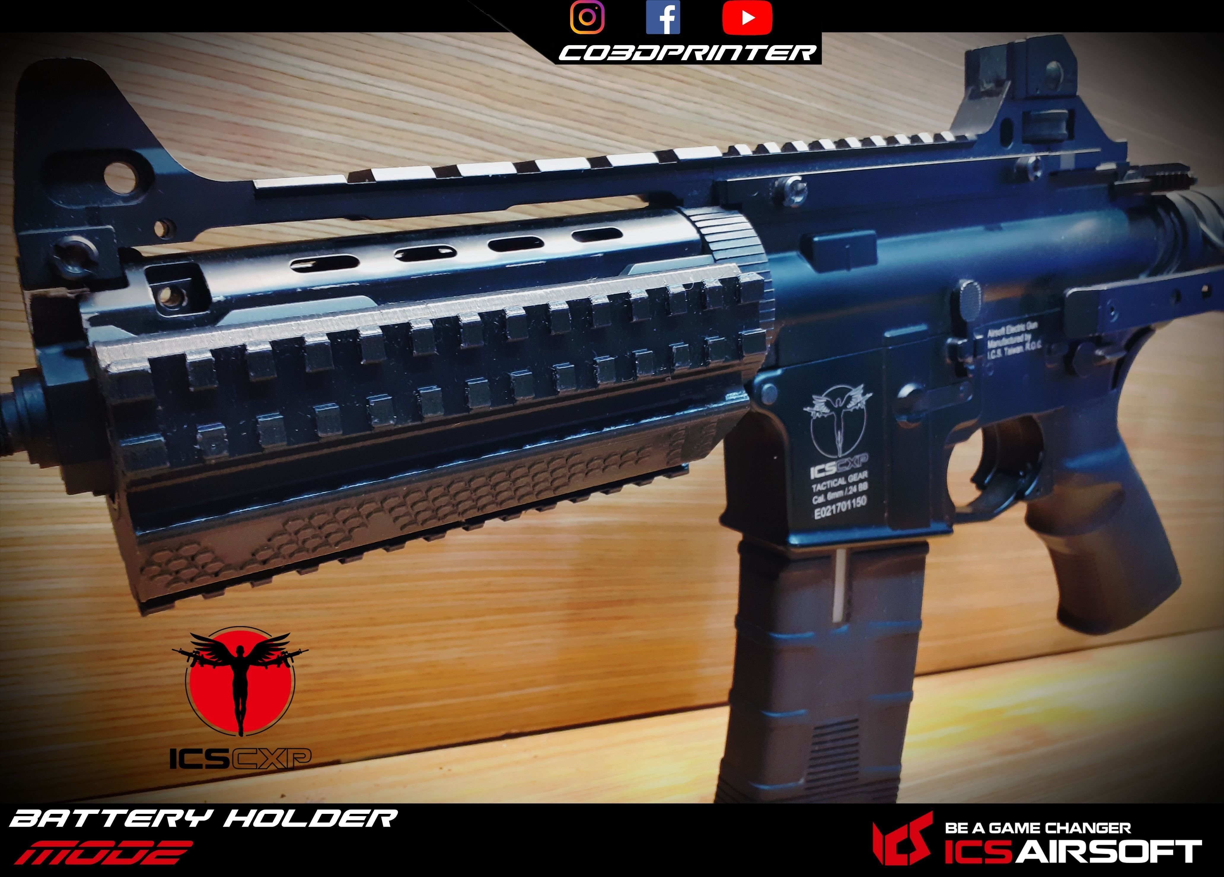 ICS CPX08 Battery Holder MOD2 3D print model_8