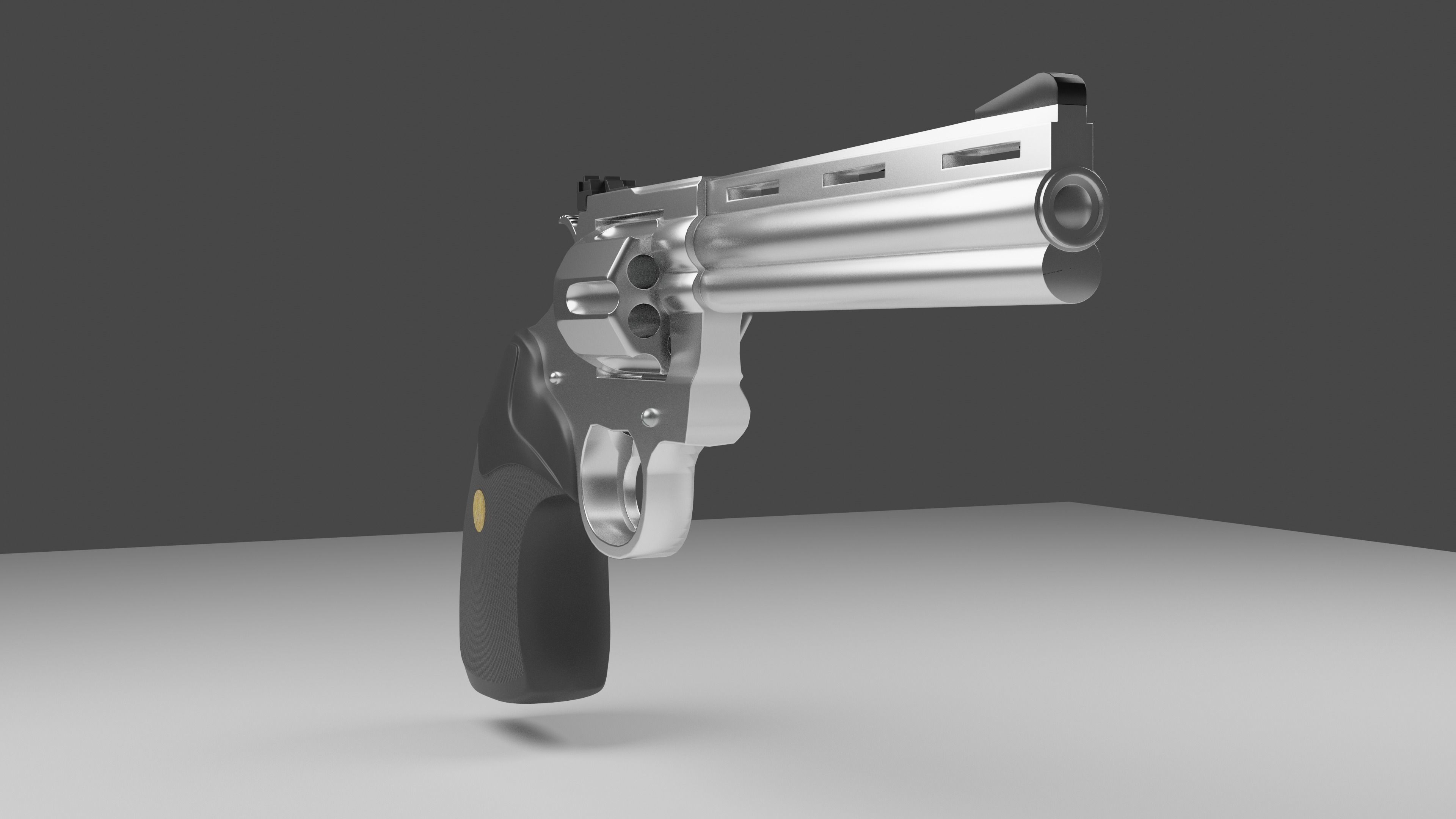 Revolver Colt Python 357 3D model_1