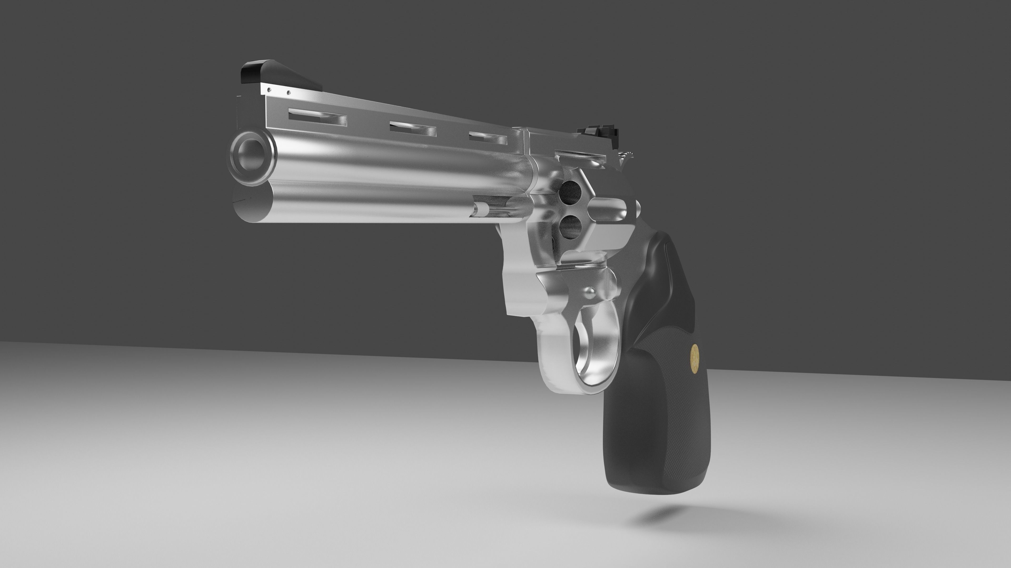 Revolver Colt Python 357 3D model_6