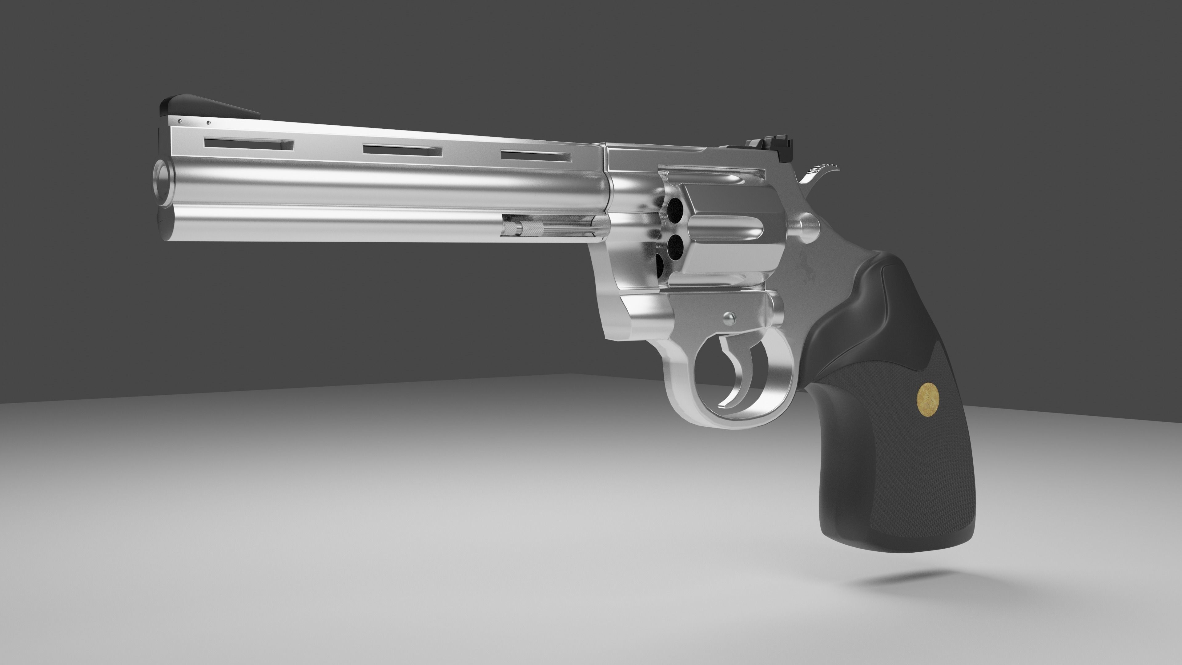 Revolver Colt Python 357 3D model_5