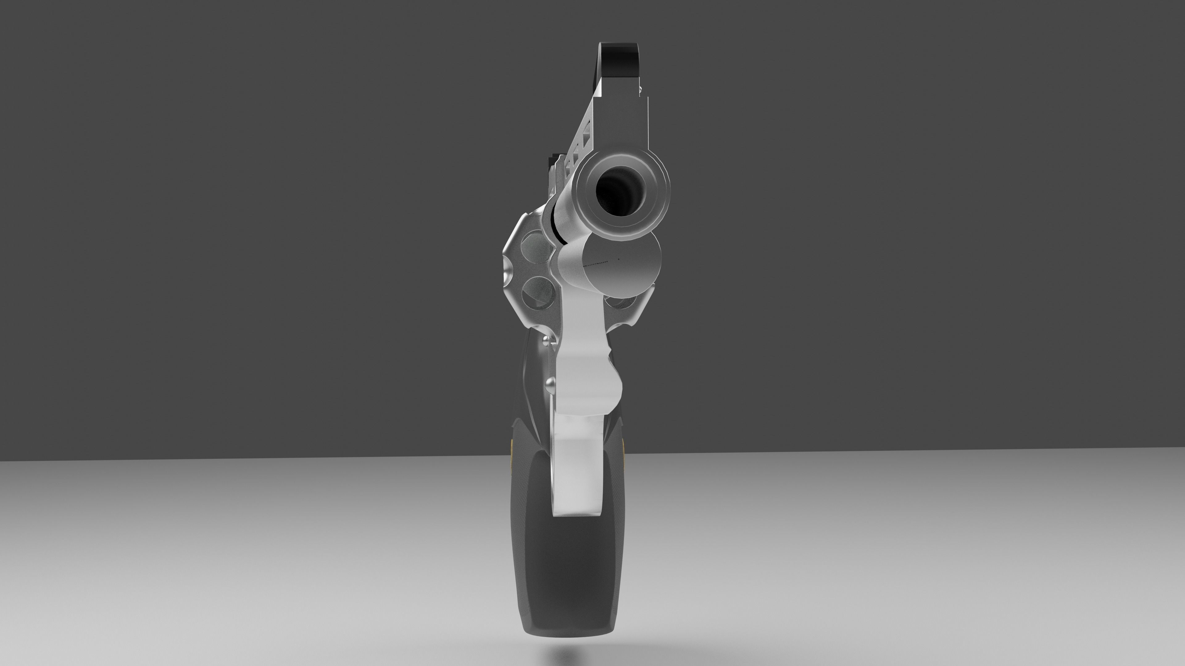 Revolver Colt Python 357 3D model_7