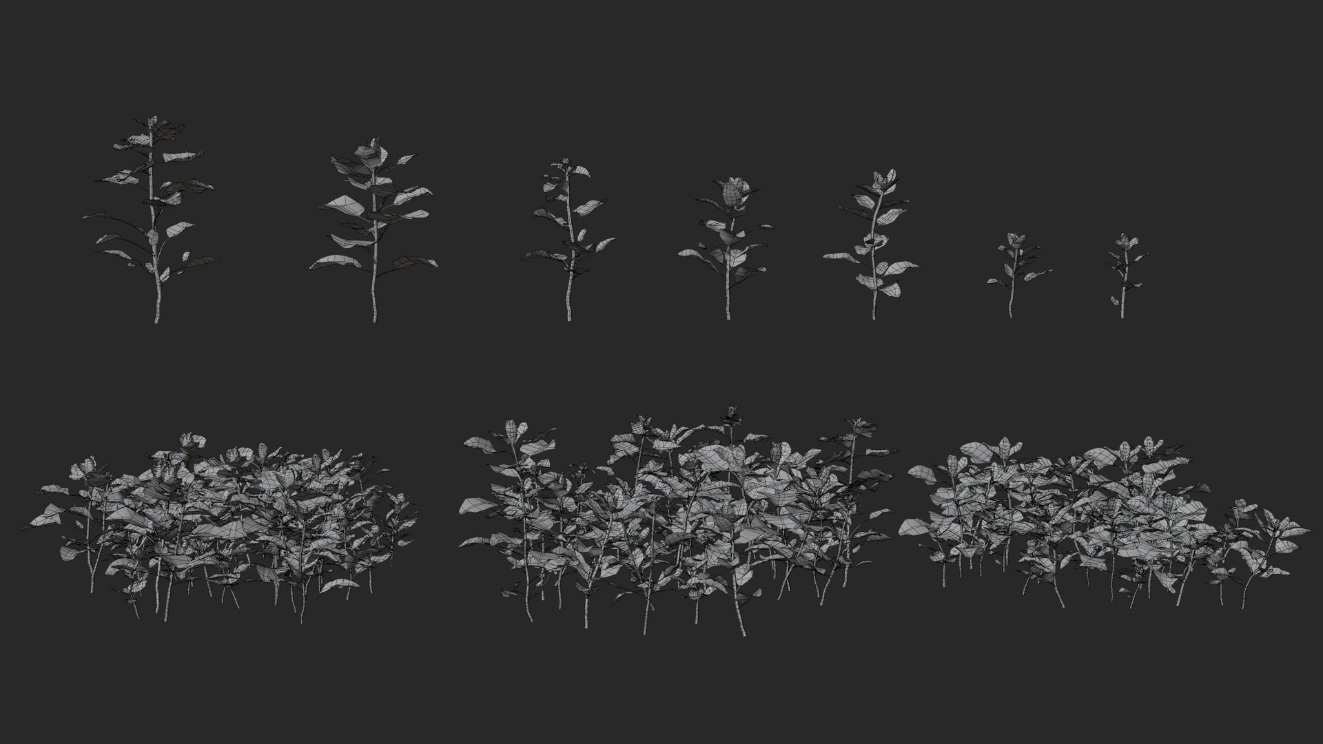 3D Grass collection vol03 Low-poly 3D model_5