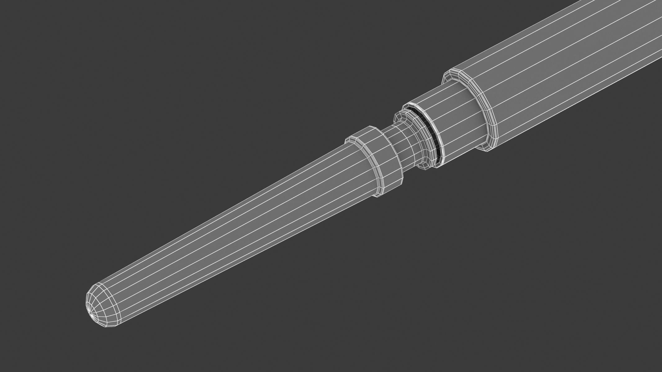 7 Syringes Collection injection syringe 3D model_49