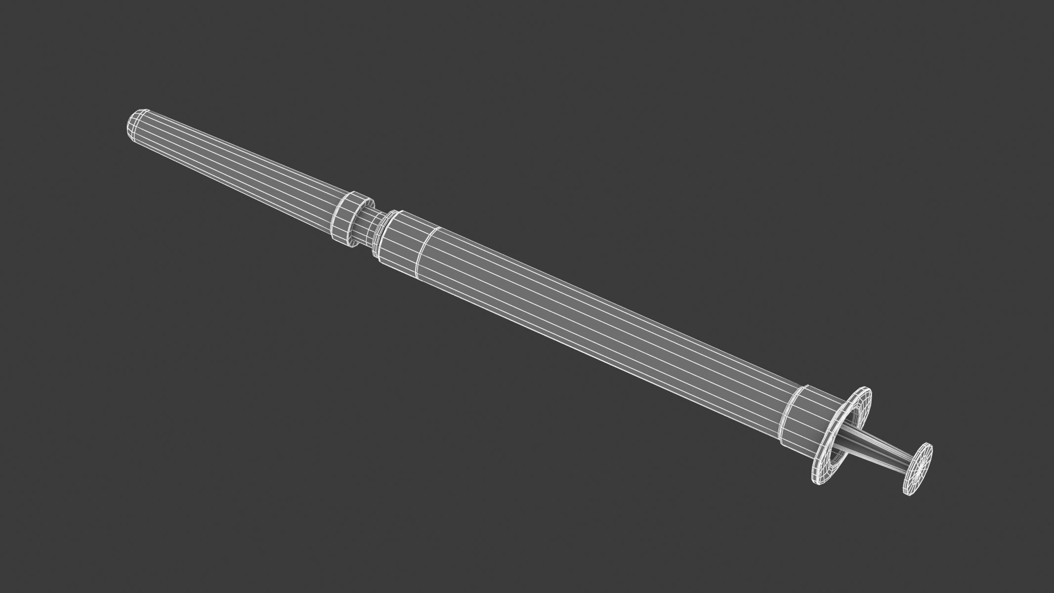 7 Syringes Collection injection syringe 3D model_18