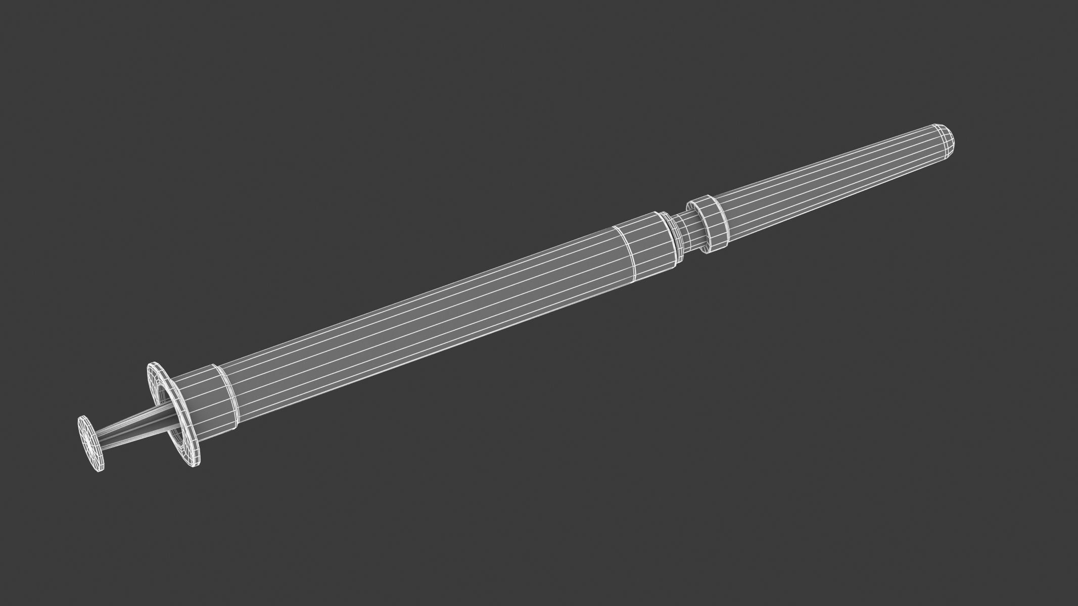 7 Syringes Collection injection syringe 3D model_17