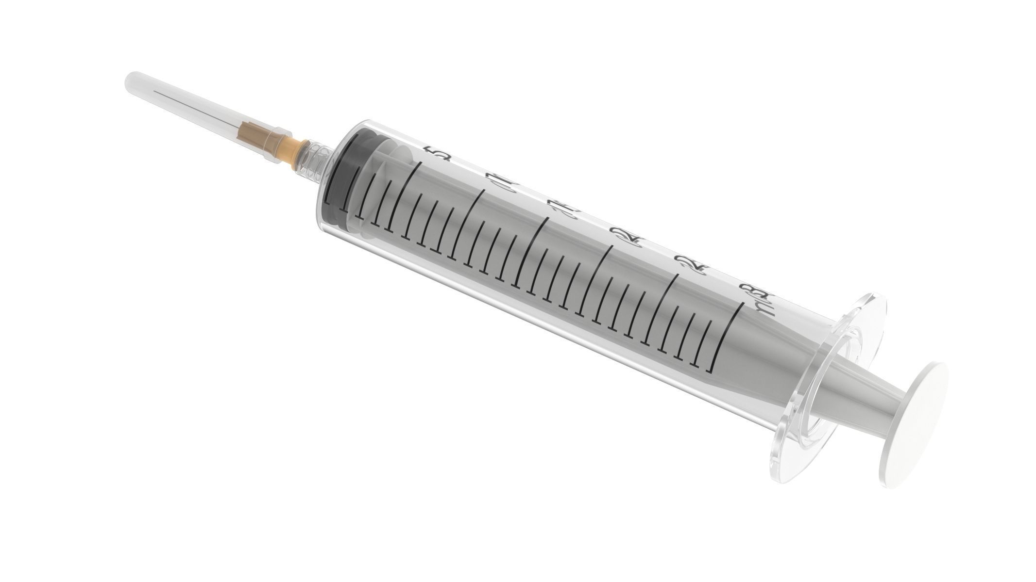 7 Syringes Collection injection syringe 3D model_33