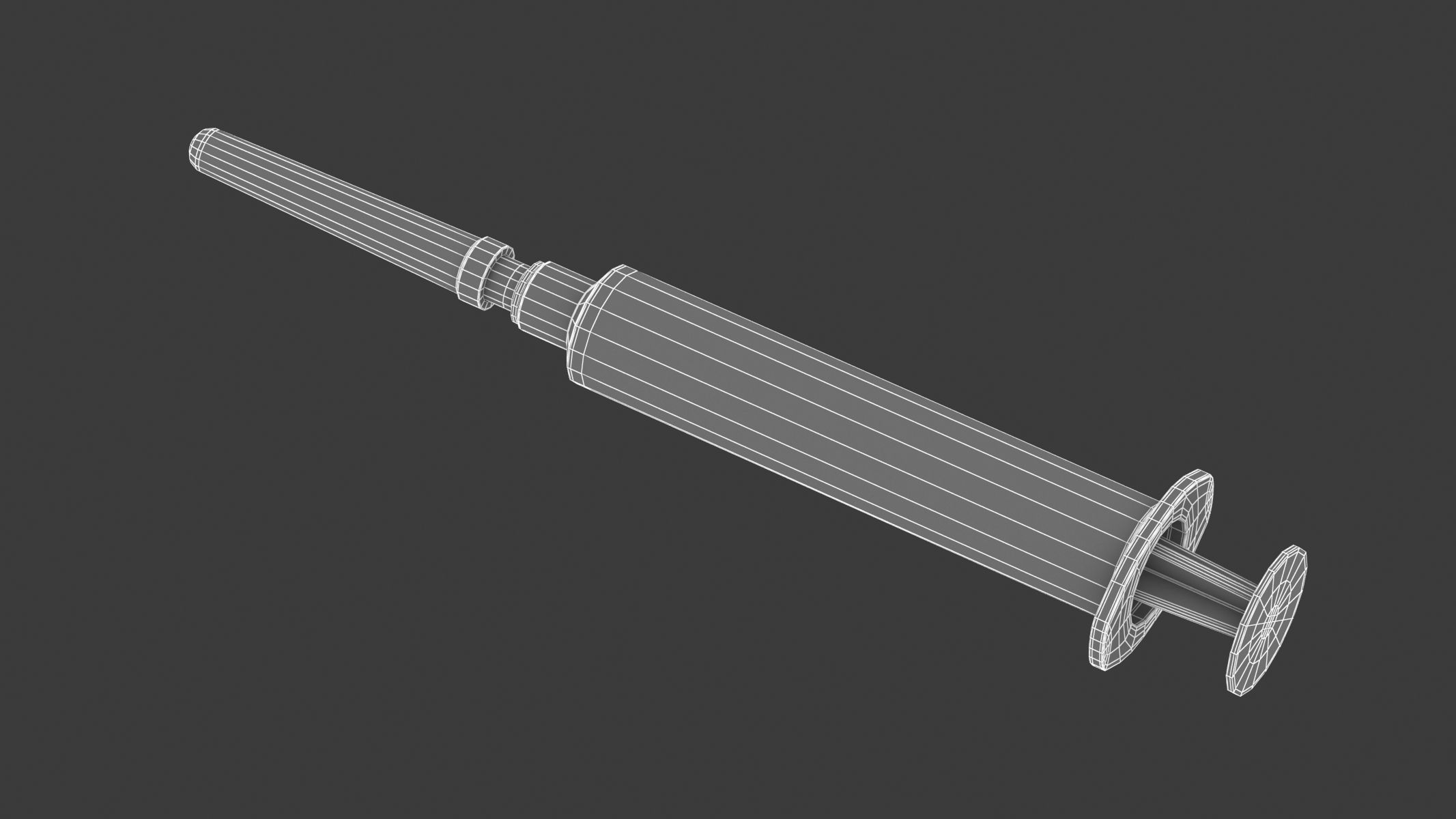 7 Syringes Collection injection syringe 3D model_68