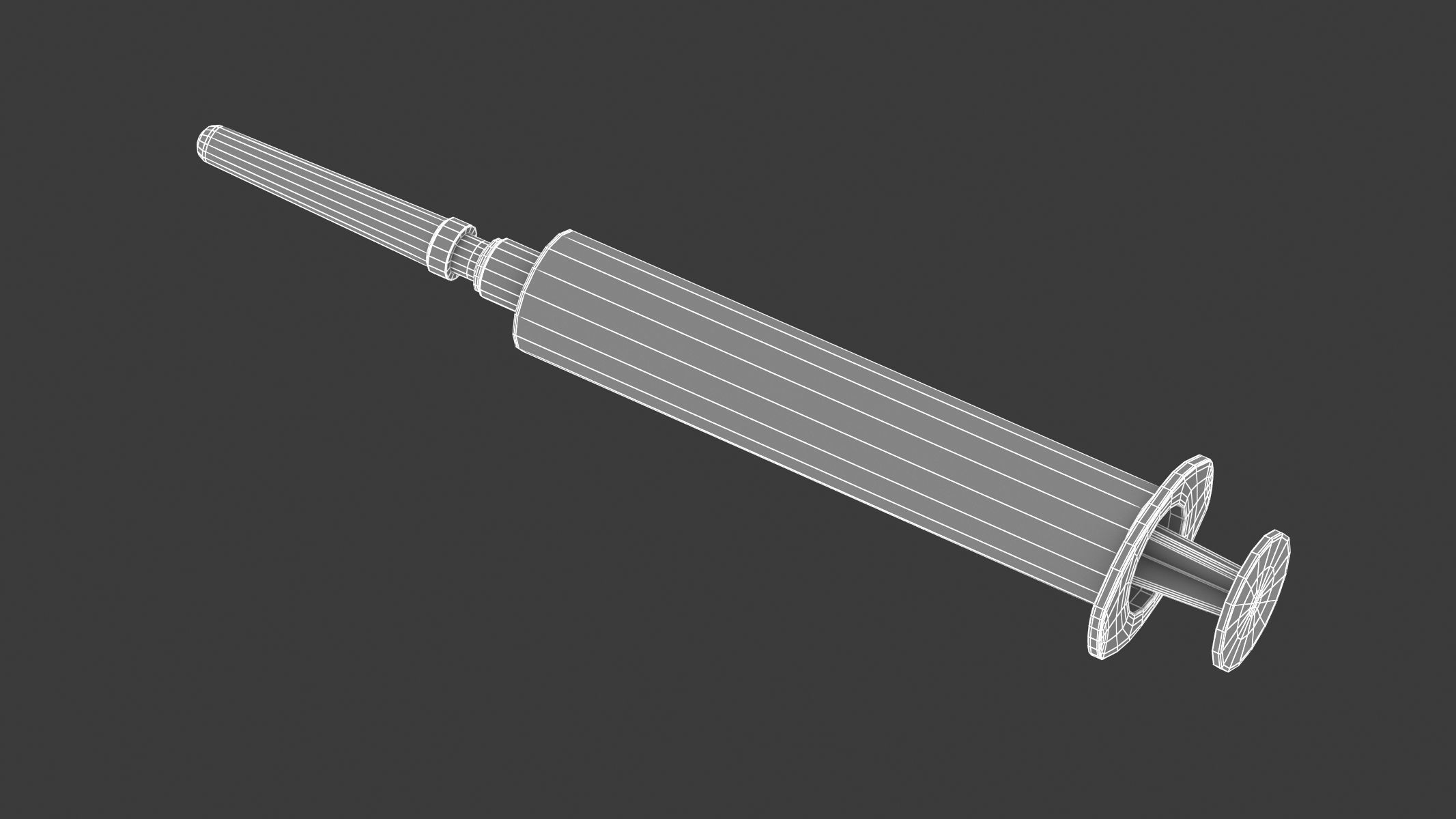 7 Syringes Collection injection syringe 3D model_8