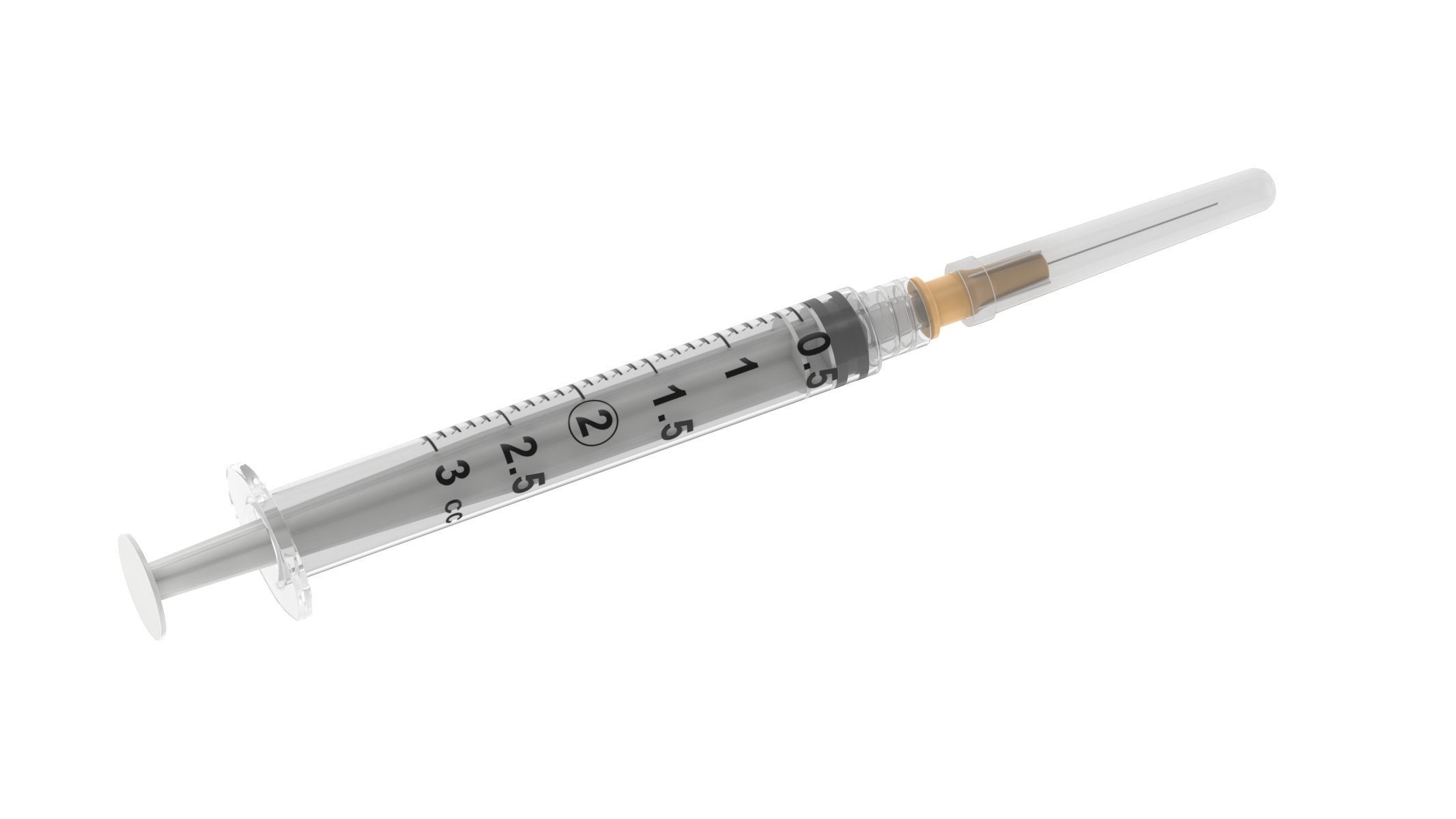 7 Syringes Collection injection syringe 3D model_42