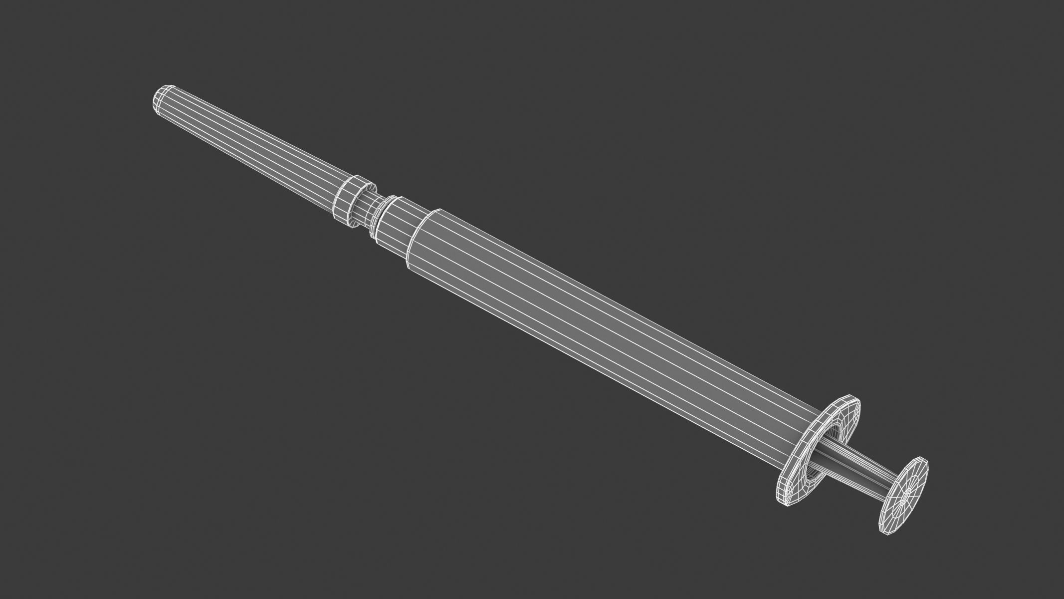 7 Syringes Collection injection syringe 3D model_48