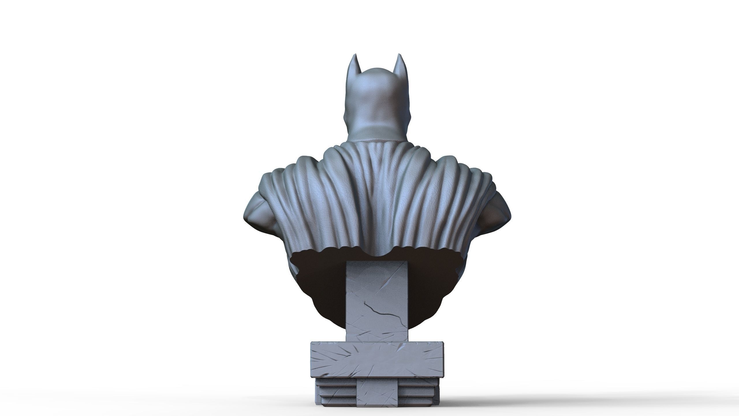 Batman Bust  Free 3D print model_4