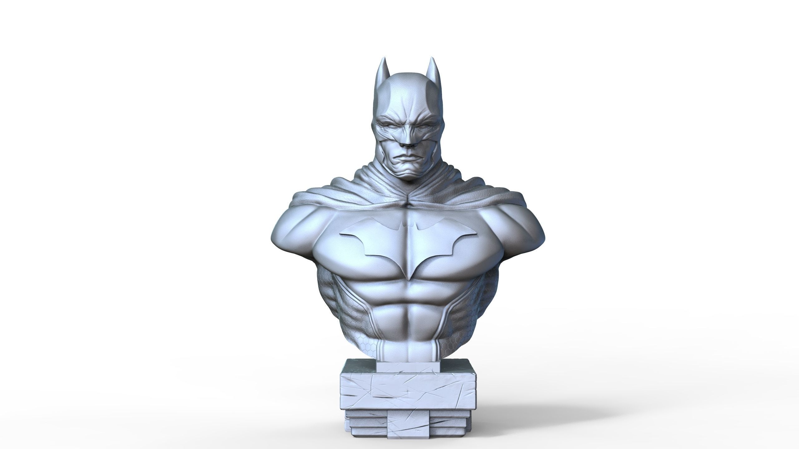 Batman Bust  Free 3D print model_2
