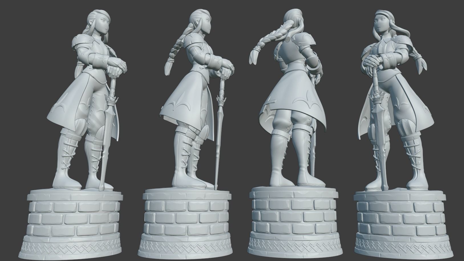 Agrias- Holy Knight- Final Fantasy Tatics 3D print model_2