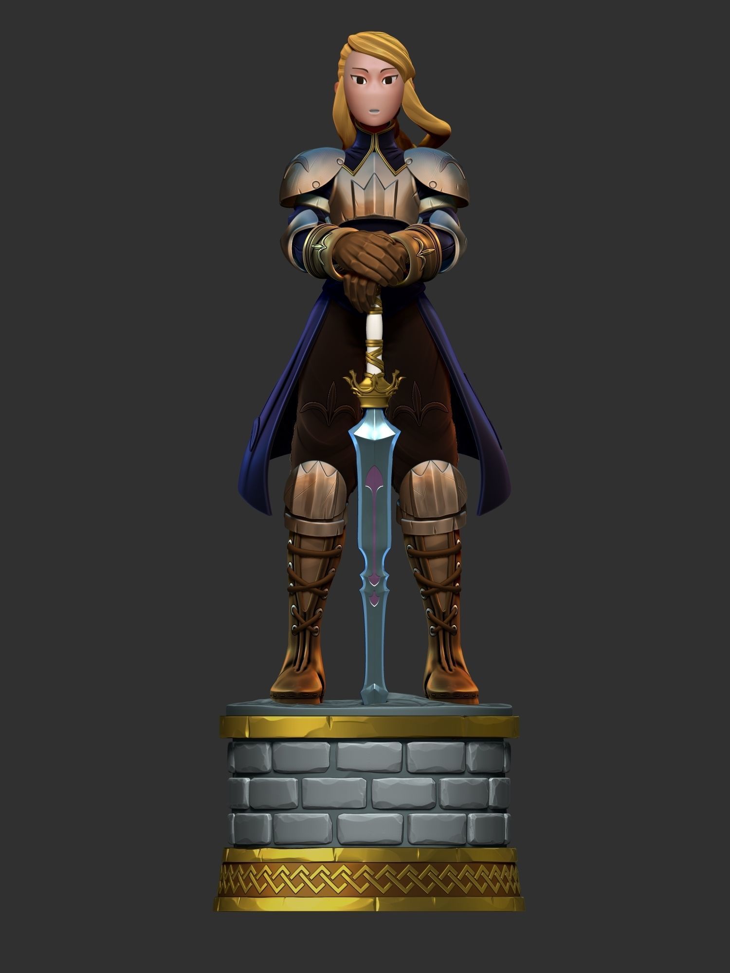 Agrias- Holy Knight- Final Fantasy Tatics 3D print model_6