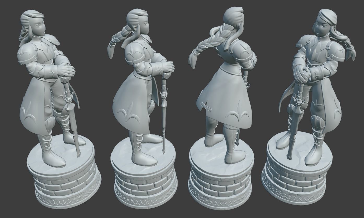 Agrias- Holy Knight- Final Fantasy Tatics 3D print model_3