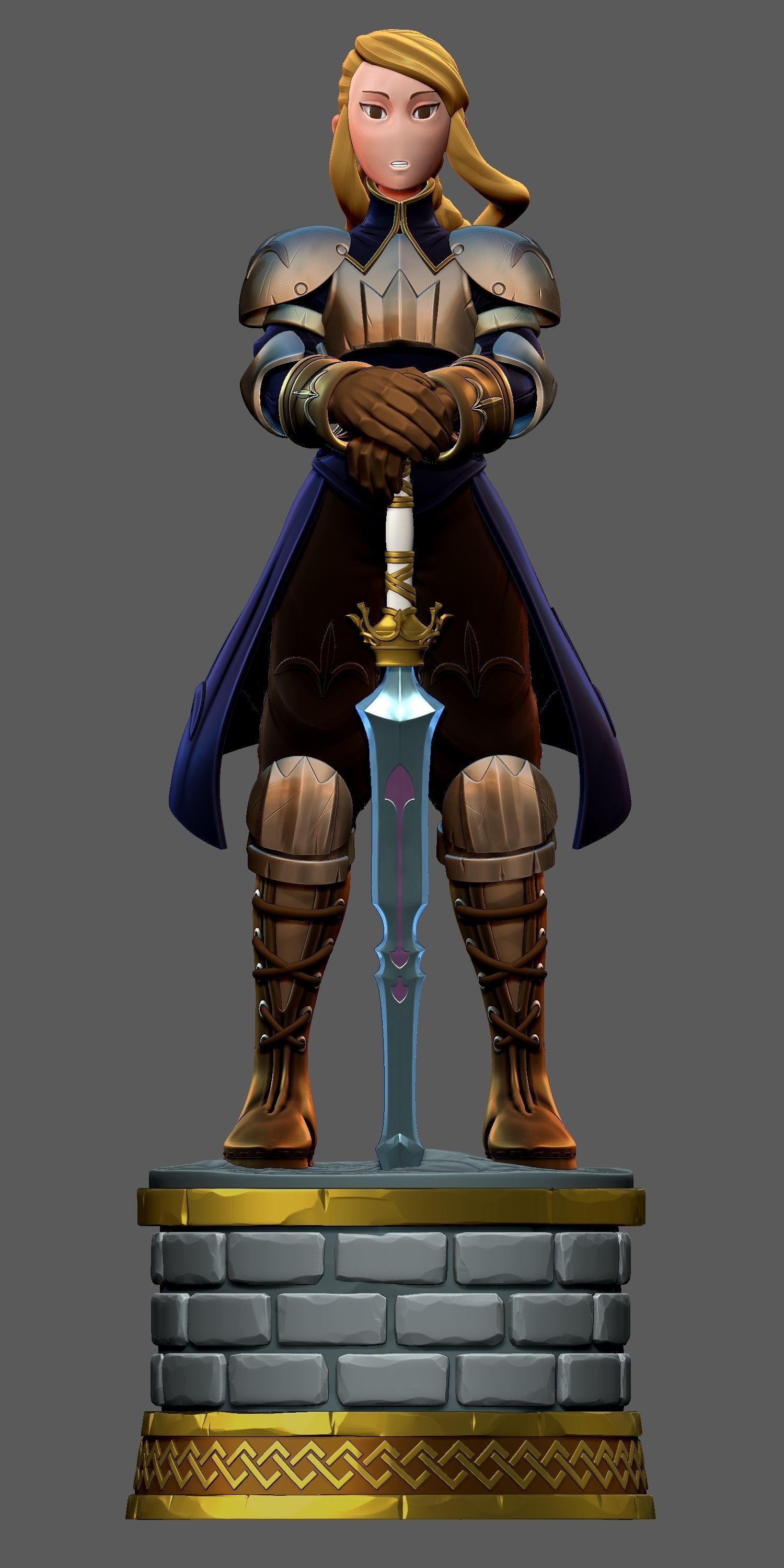 Agrias- Holy Knight- Final Fantasy Tatics 3D print model_5