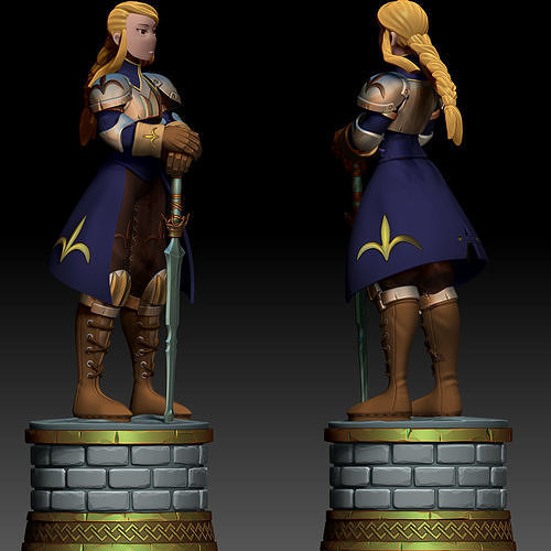 Agrias- Holy Knight- Final Fantasy Tatics 3D print model