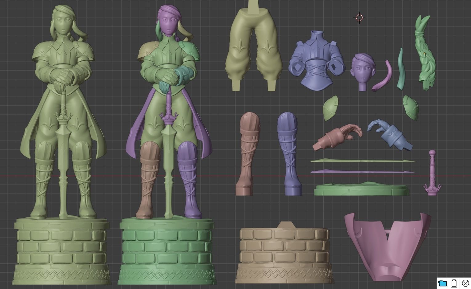 Agrias- Holy Knight- Final Fantasy Tatics 3D print model_8