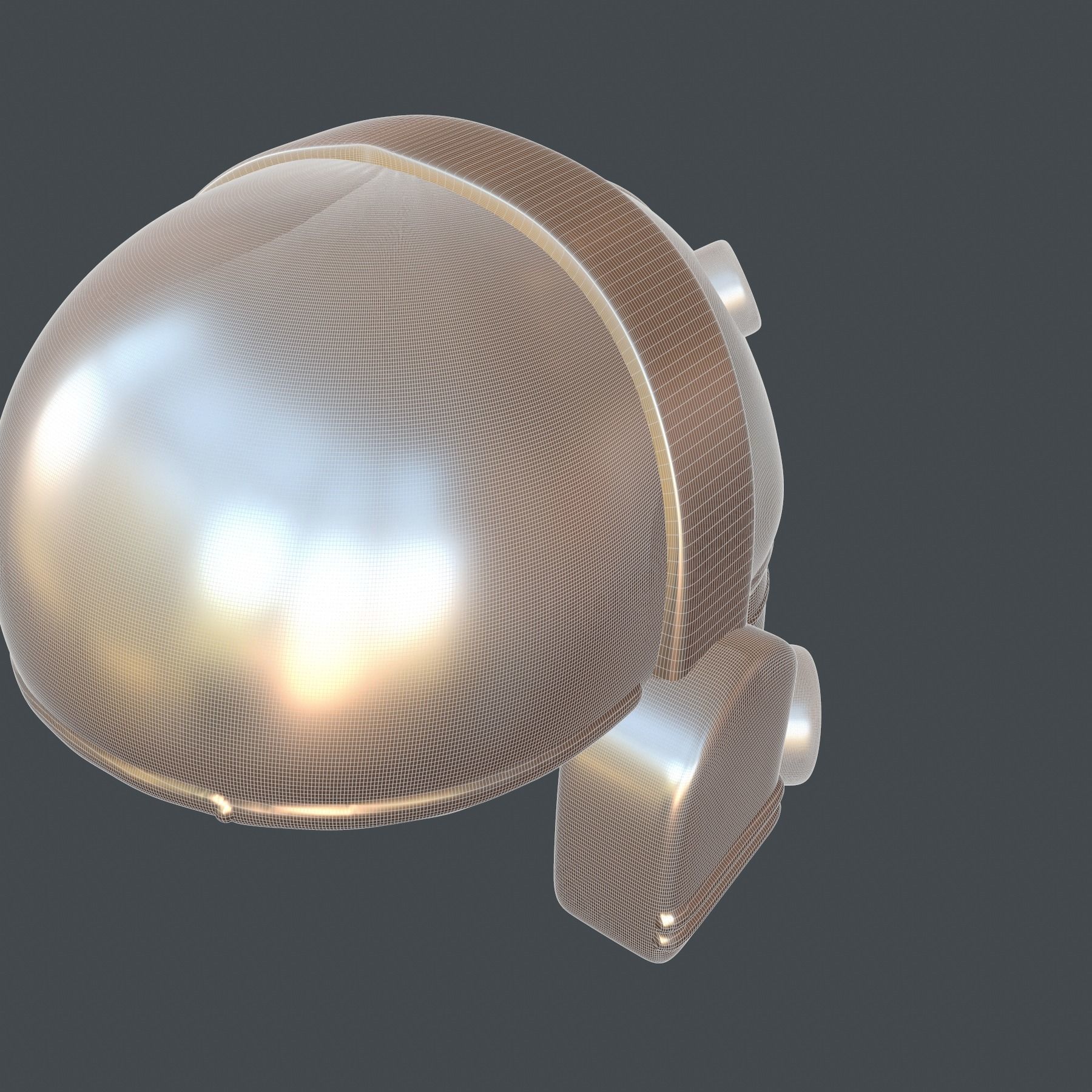 helmet high poly sculpt 3d printable  3D model_7