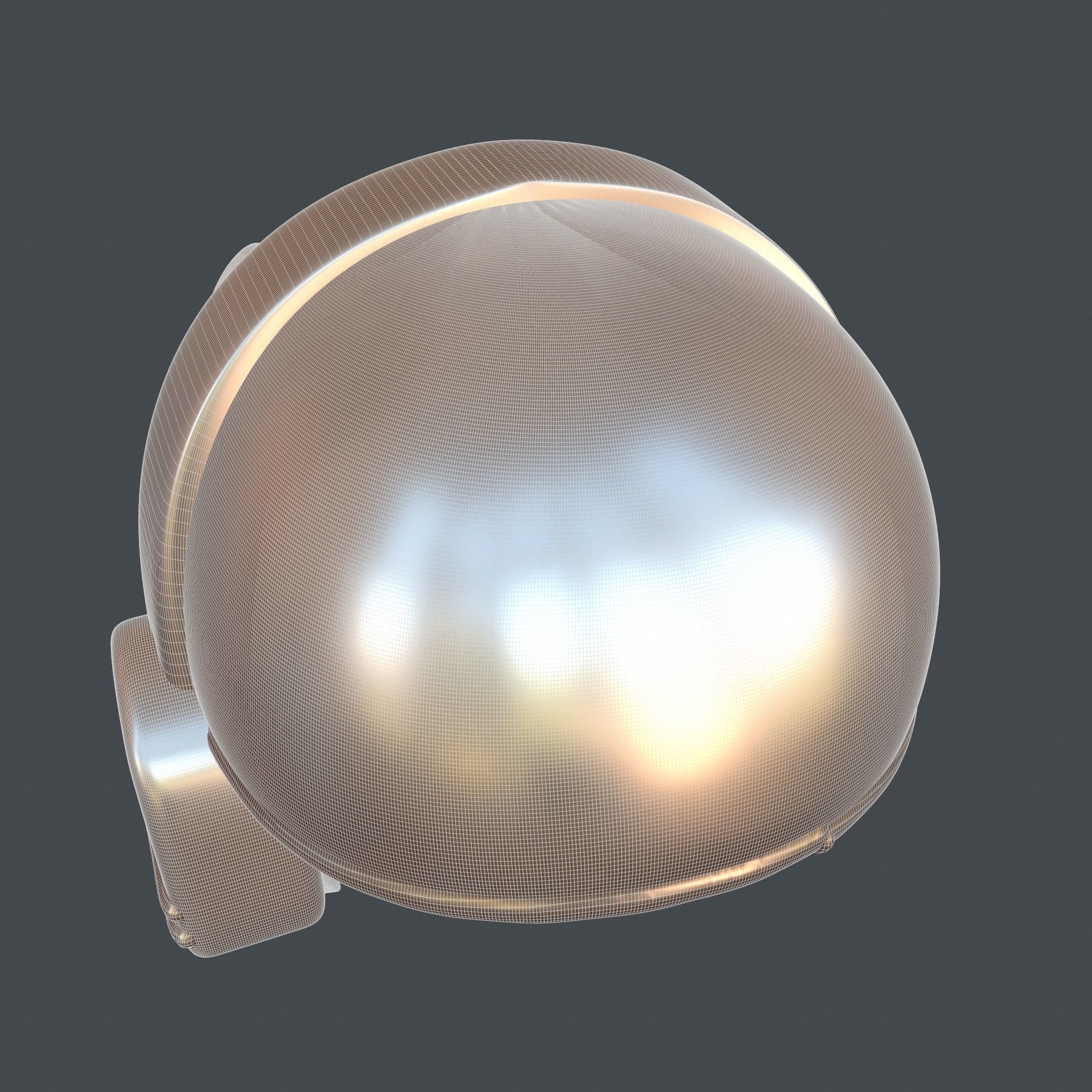 helmet high poly sculpt 3d printable  3D model_6