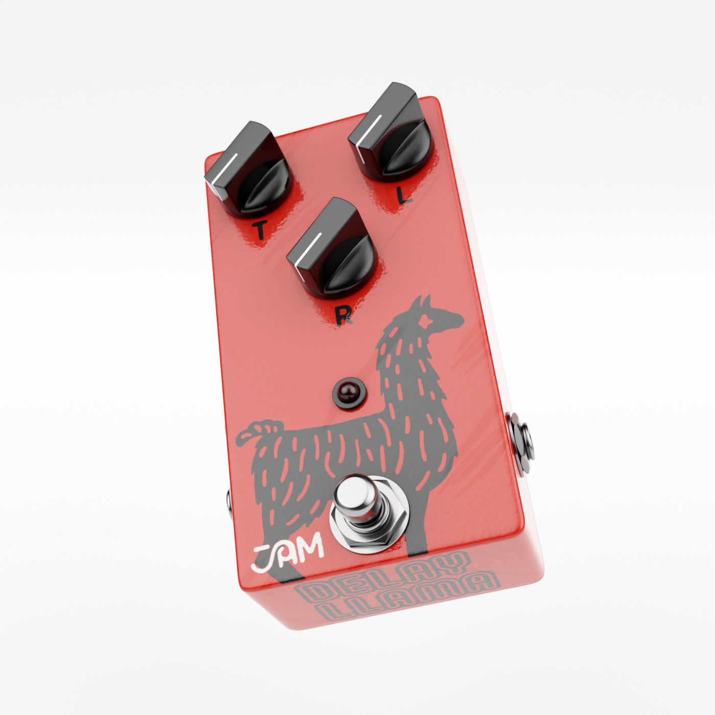 Jam Pedals Delay Llama 3D model_7