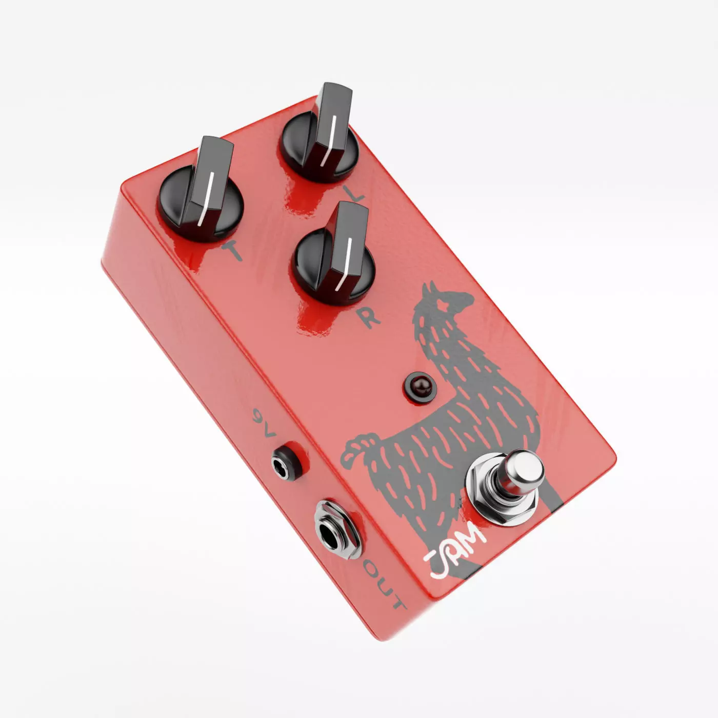 Jam Pedals Delay Llama 3D model_0
