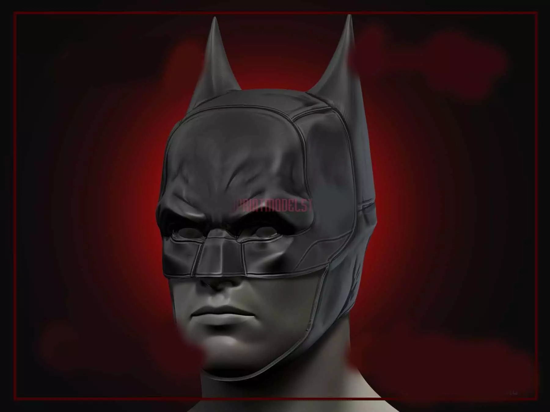 The Batman 2021 Cosplay - Batman Cowl - Halloween Costume 3D print model_0