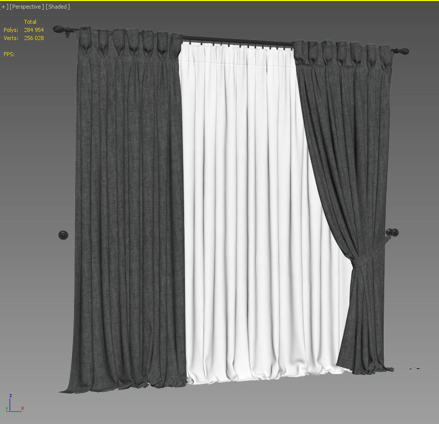 Curtain 15 3D model_3