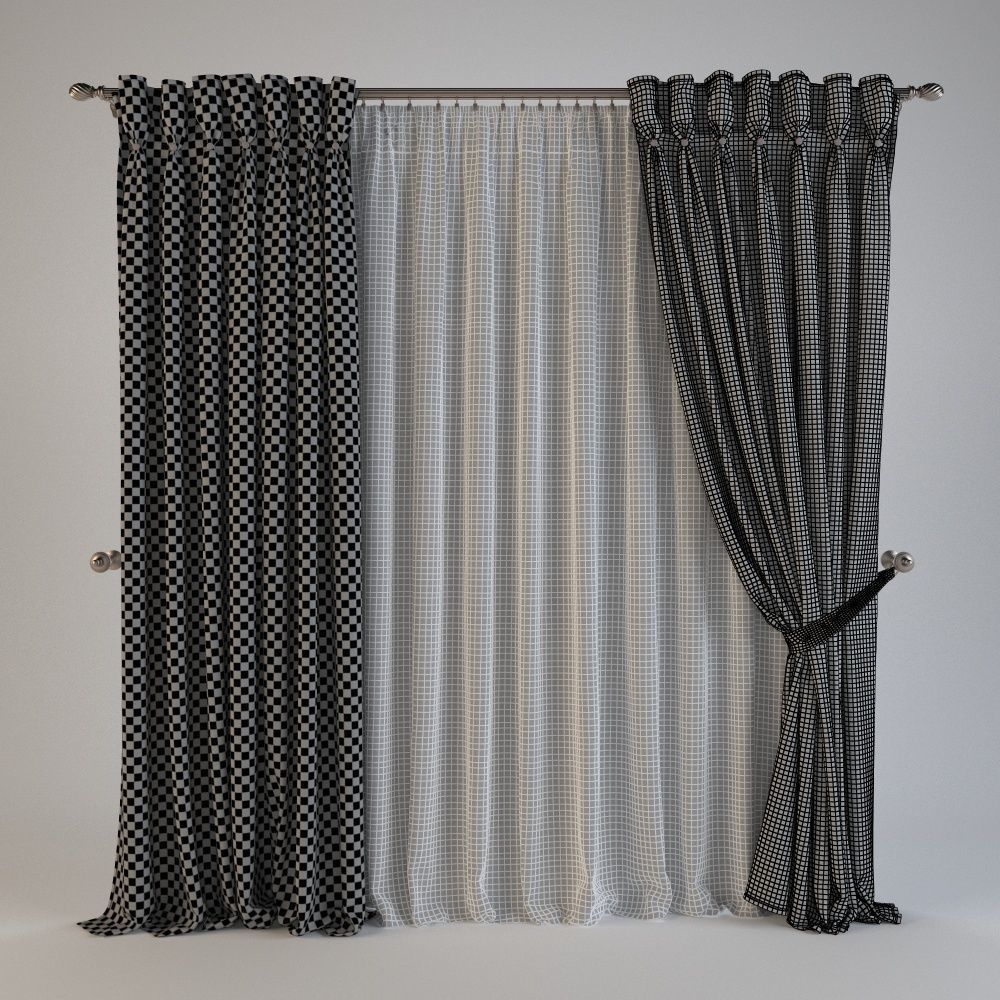 Curtain 15 3D model_1