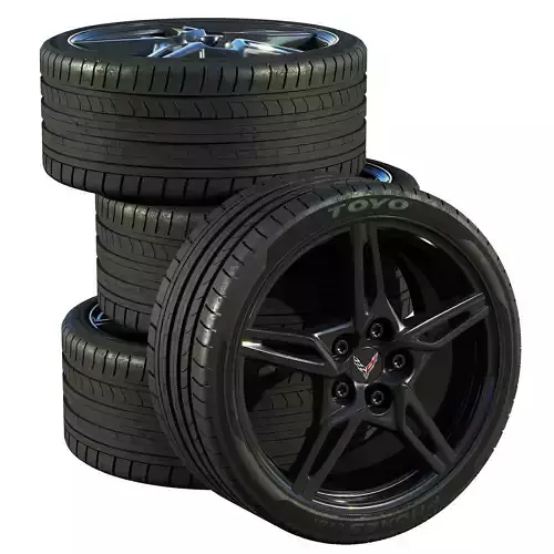 Chevrolet Corvette C8 2020 wheels 3D model