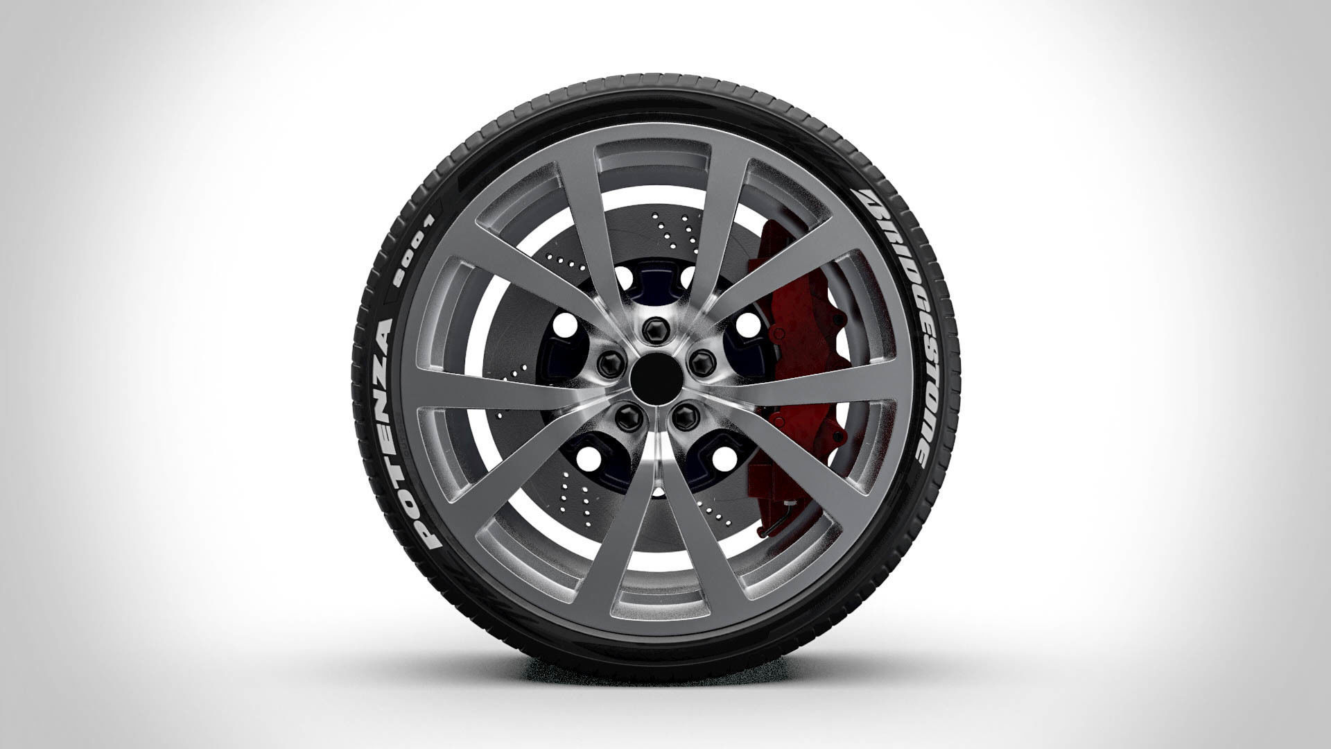 Wheel v6 3D model_2