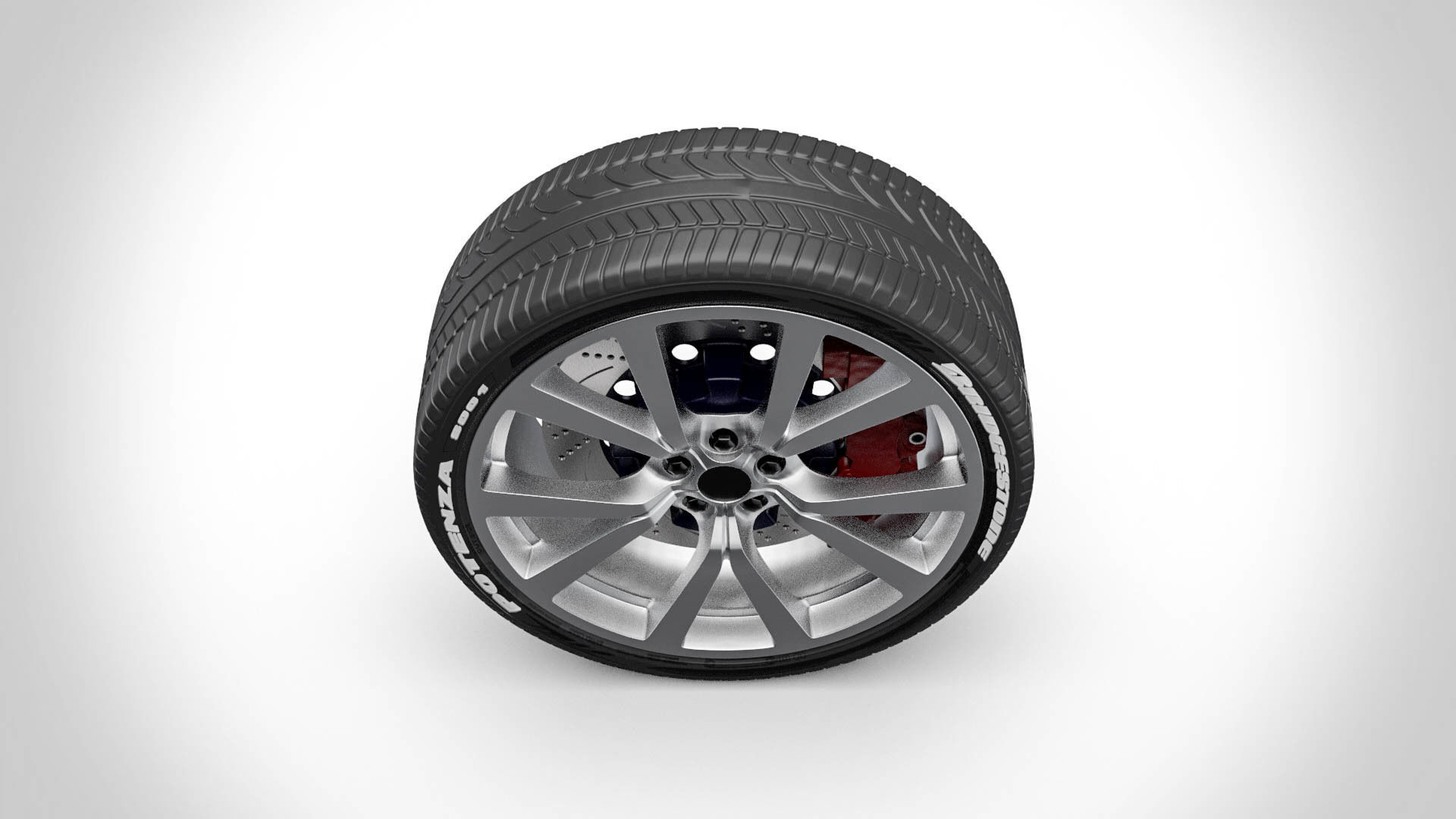Wheel v6 3D model_1
