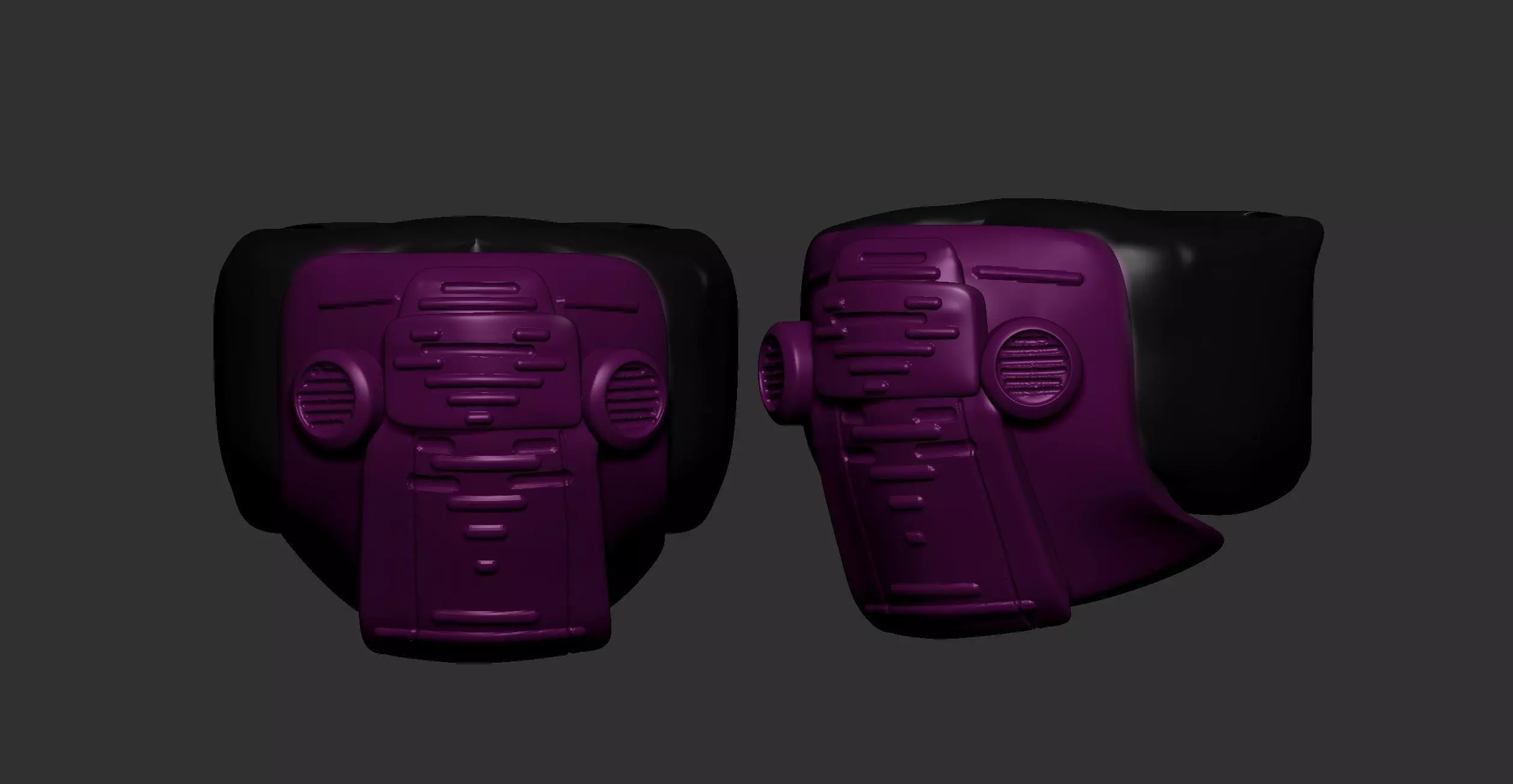 helmet high poly sculpt 3d printable 3D model_0