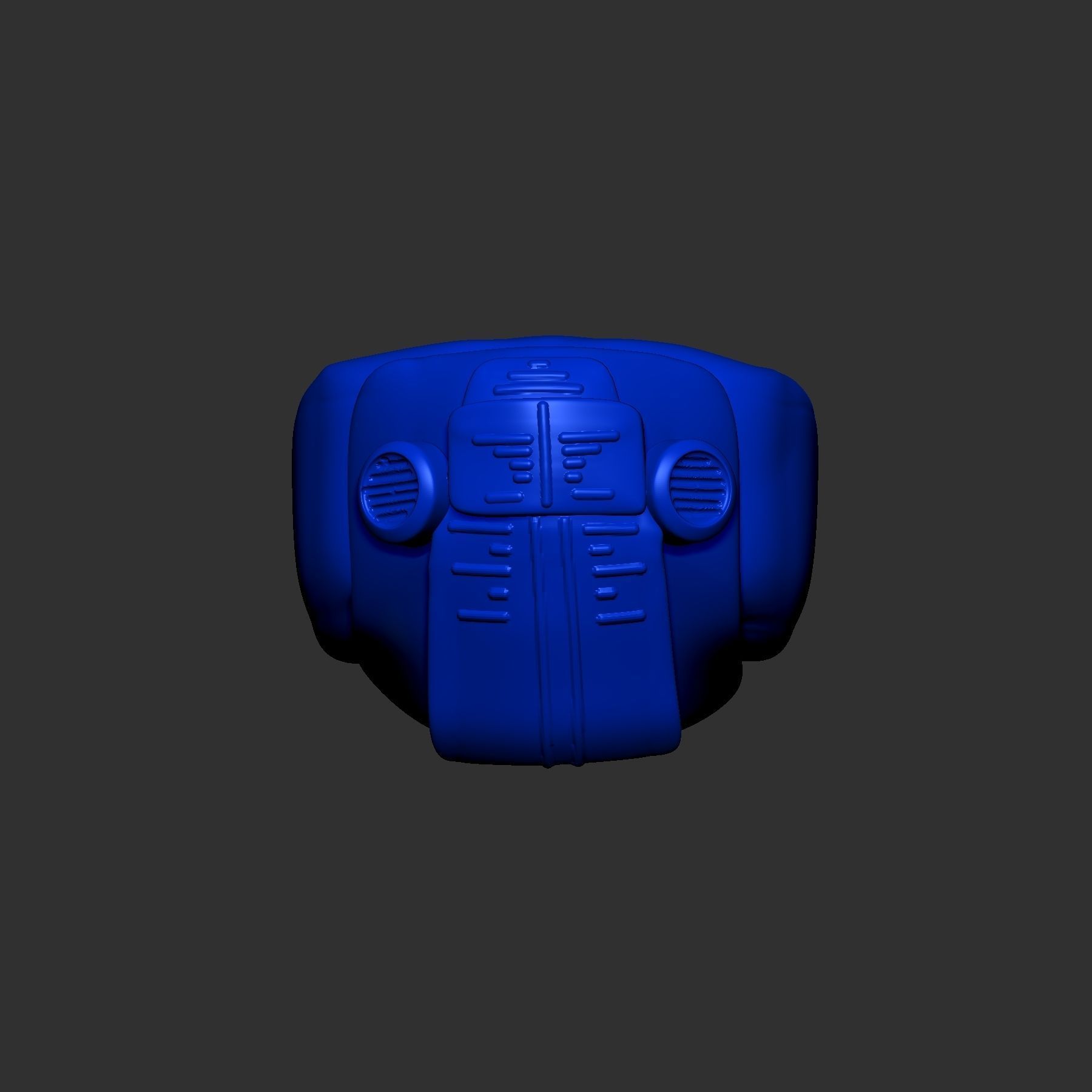 helmet high poly sculpt 3d printable 3D model_1